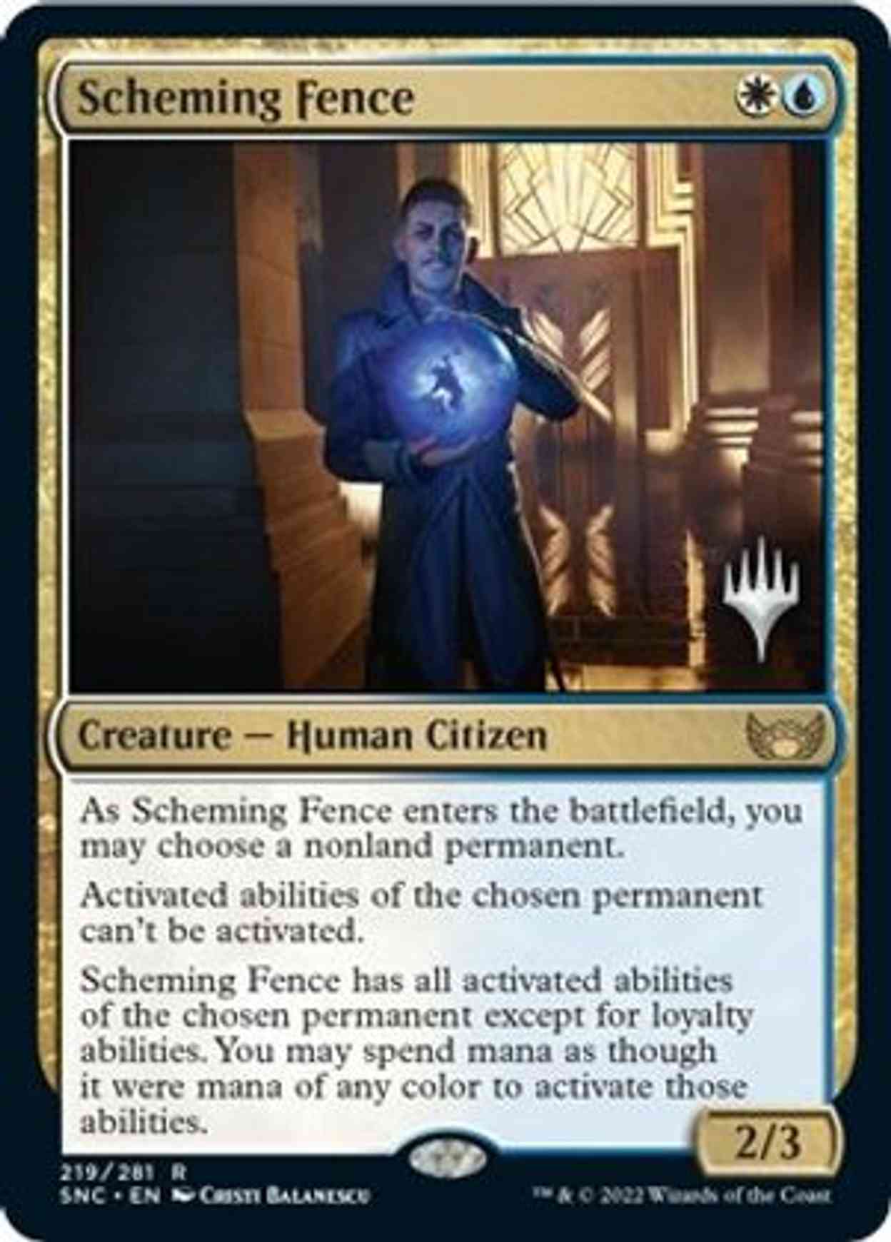 Scheming Fence Price from mtg Promo Pack: Streets of New Capenna