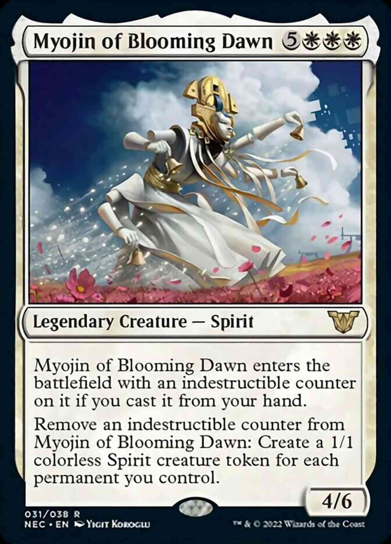 Myojin of Blooming Dawn magic card front