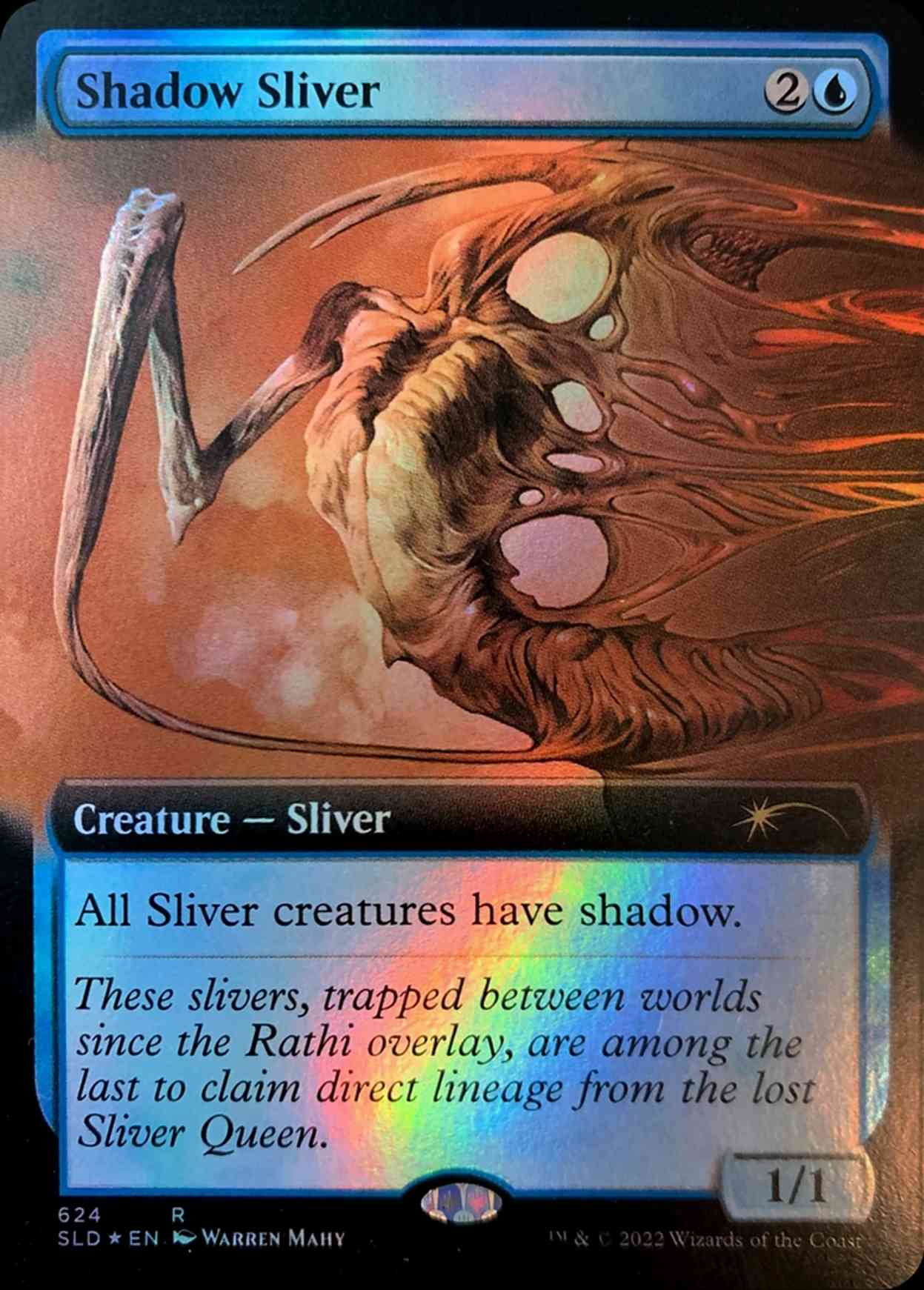 Shadow Sliver (Extended Art) magic card front