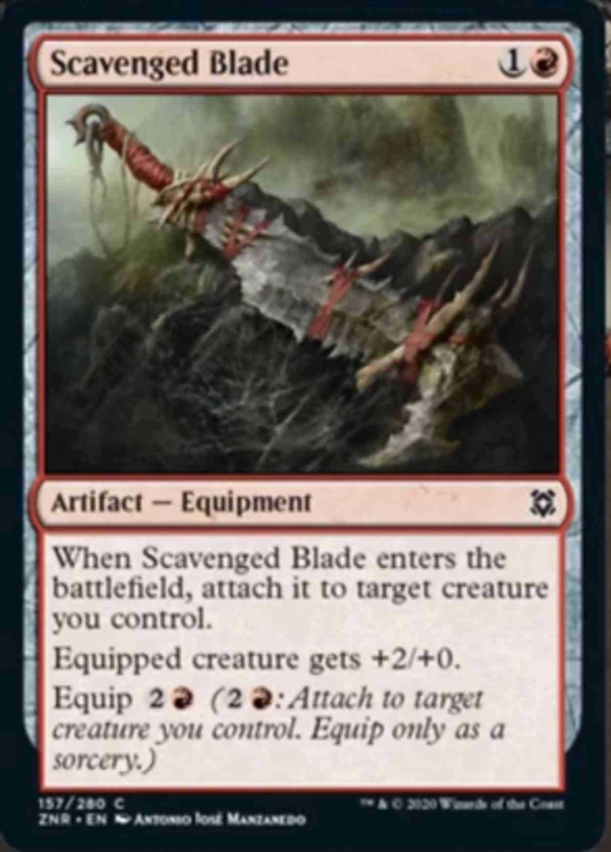 Scavenged Blade magic card front