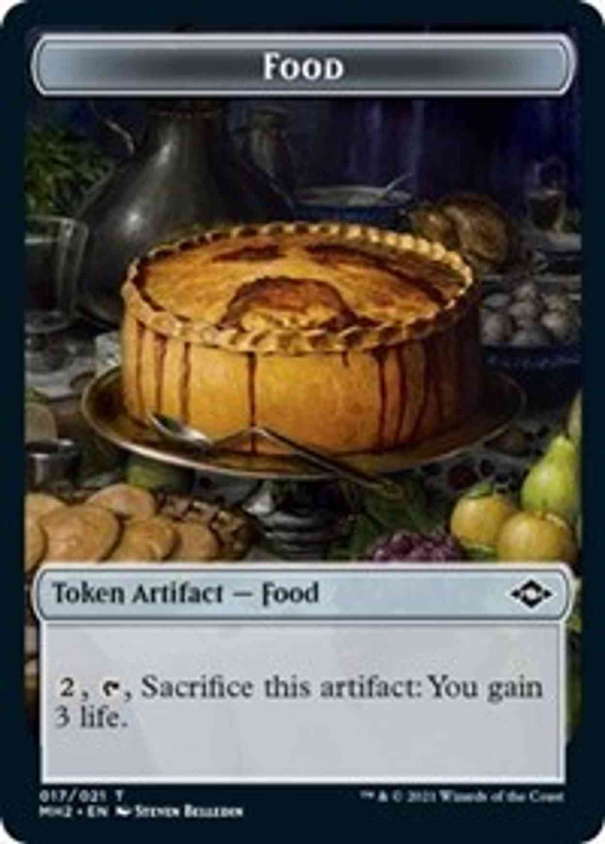 Food (017) // Phyrexian Germ Double-sided Token magic card front