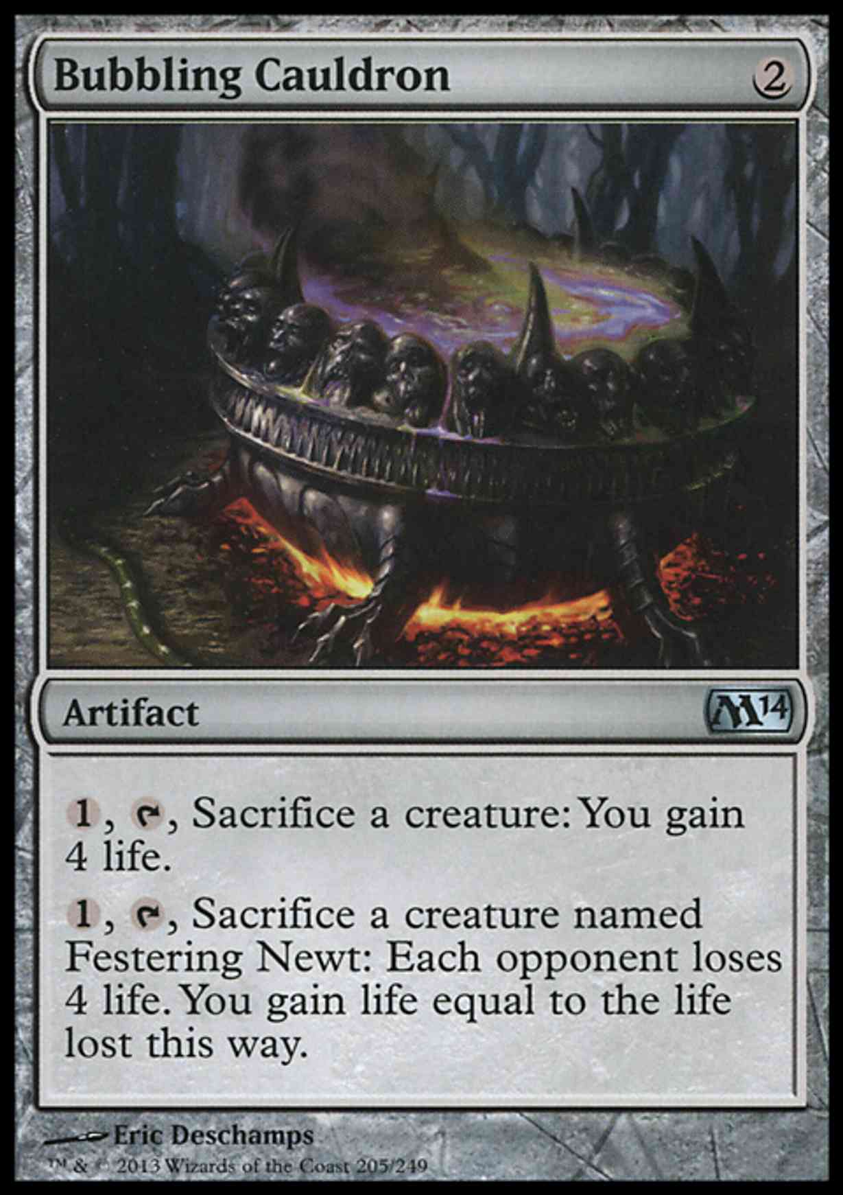 Bubbling Cauldron magic card front