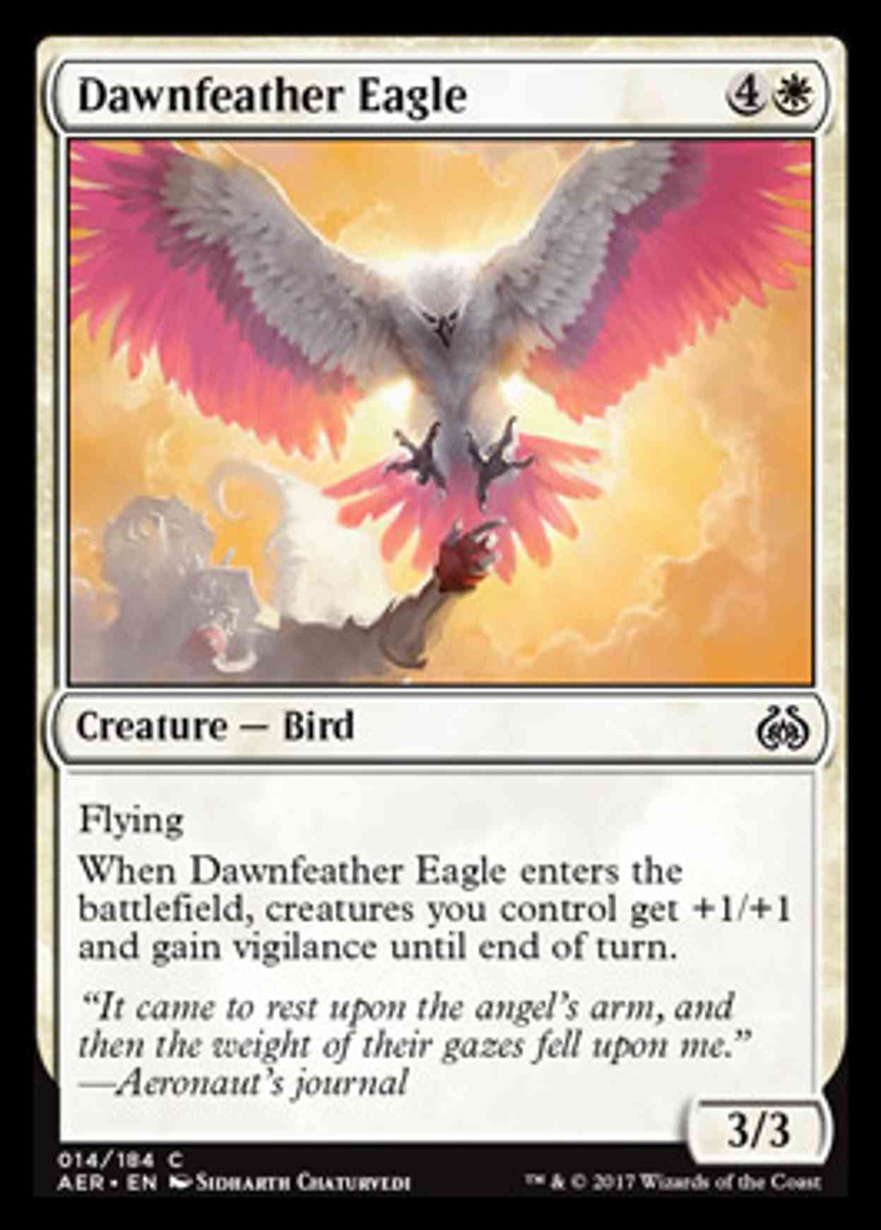 Dawnfeather Eagle magic card front
