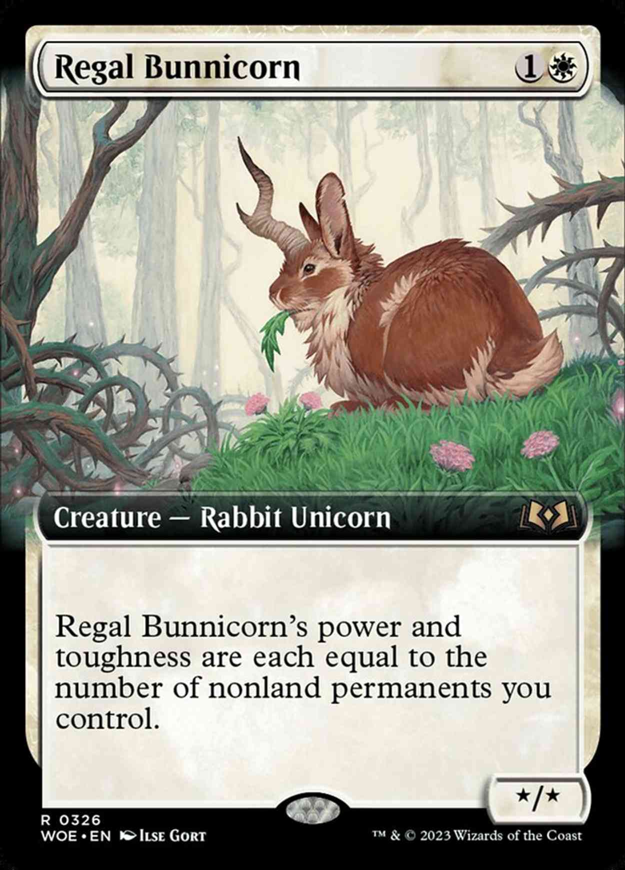 Regal Bunnicorn (Extended Art) magic card front