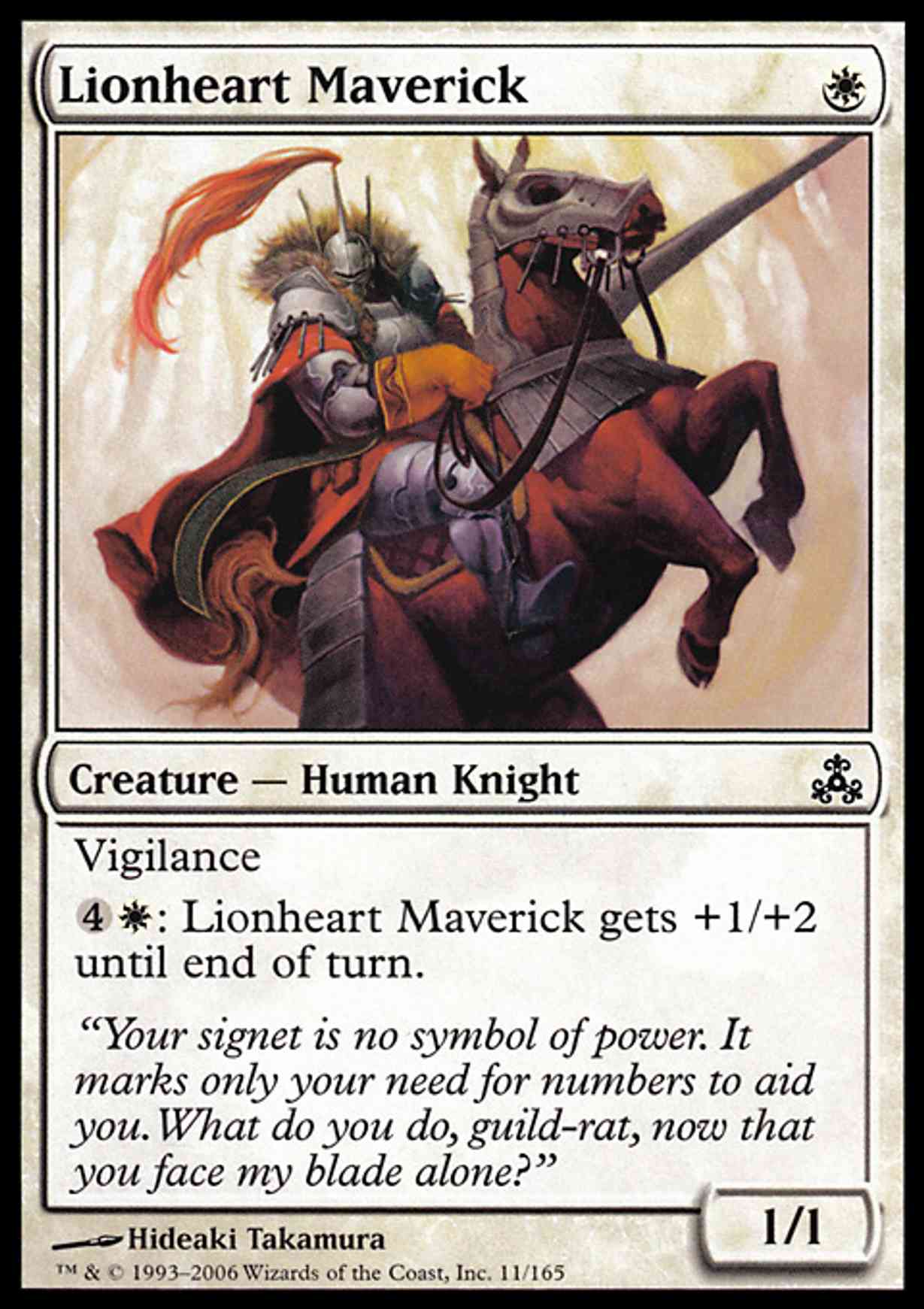 Lionheart Maverick magic card front