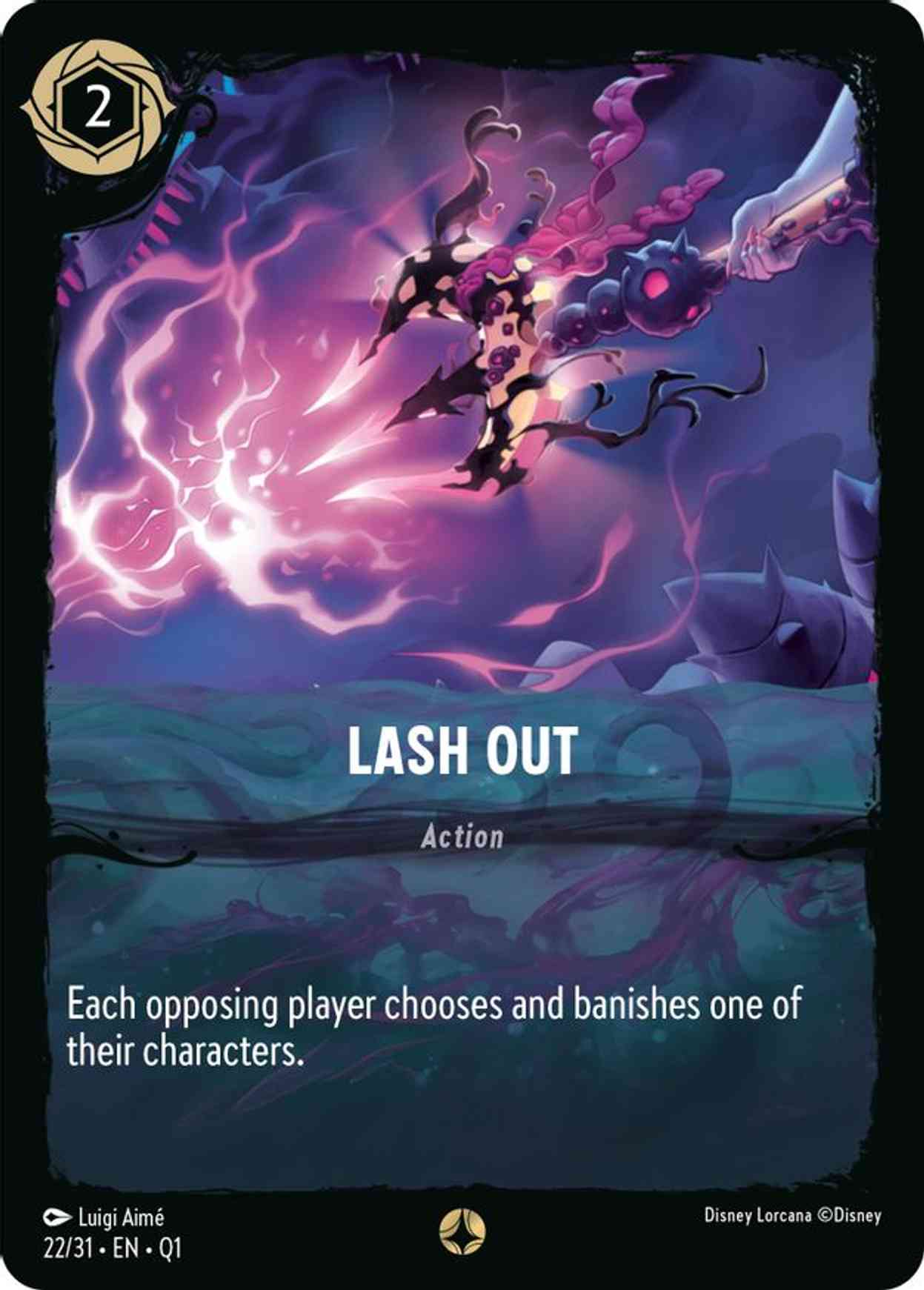 Lash Out magic card front