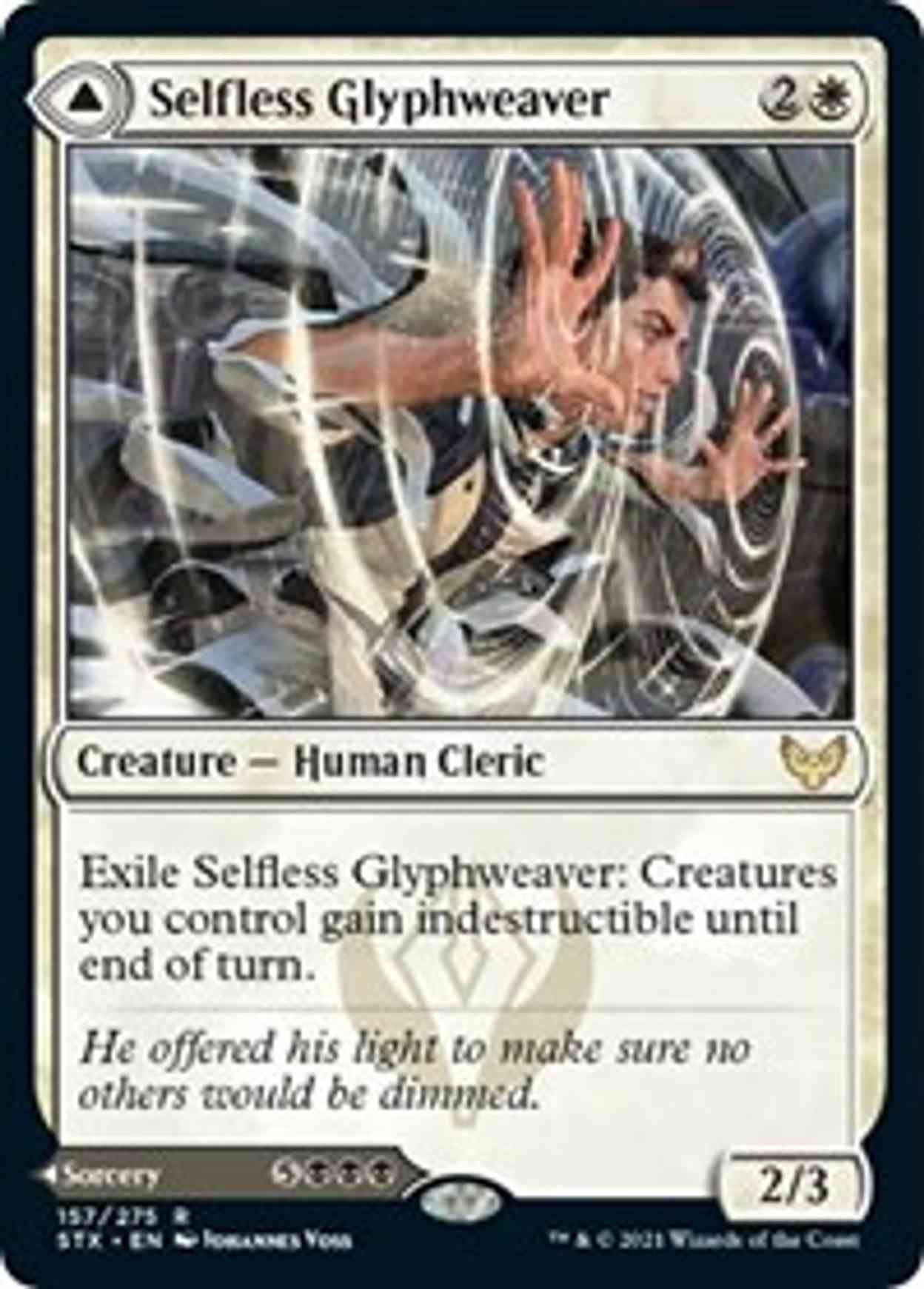 Selfless Glyphweaver magic card front