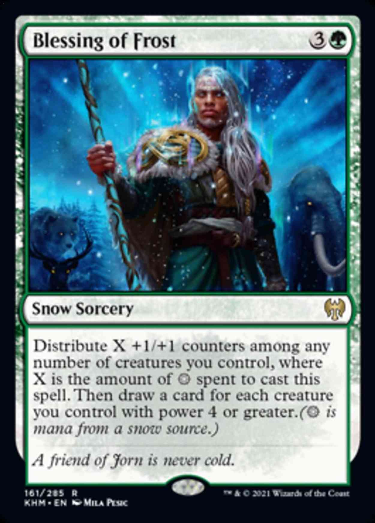 Blessing of Frost magic card front