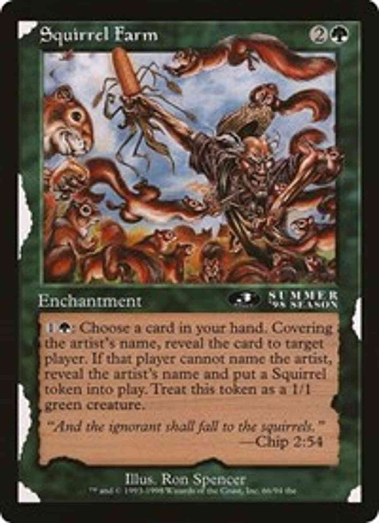 Squirrel Farm (3rd Place) (Oversized) magic card front