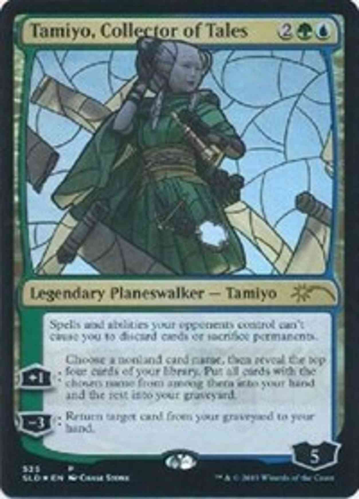 Tamiyo, Collector of Tales (Stained Glass) magic card front