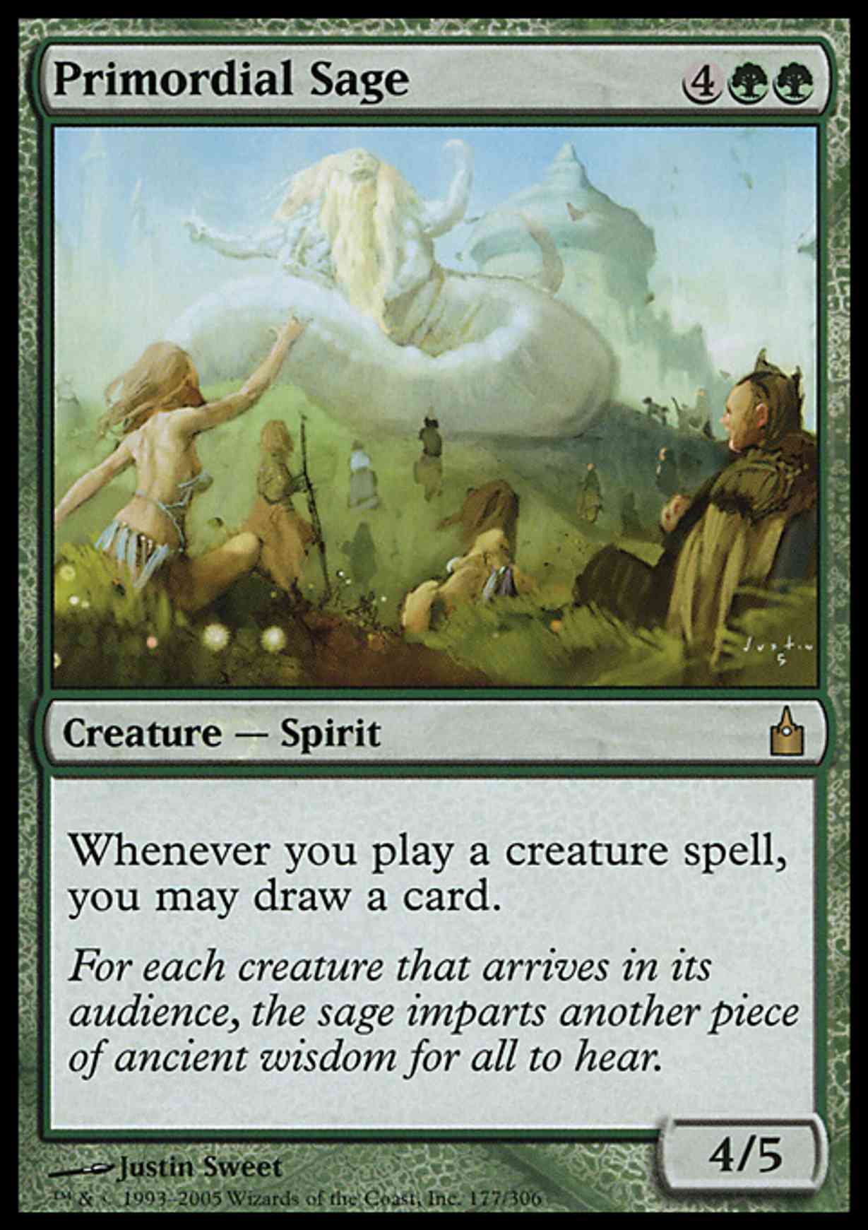 Primordial Sage magic card front