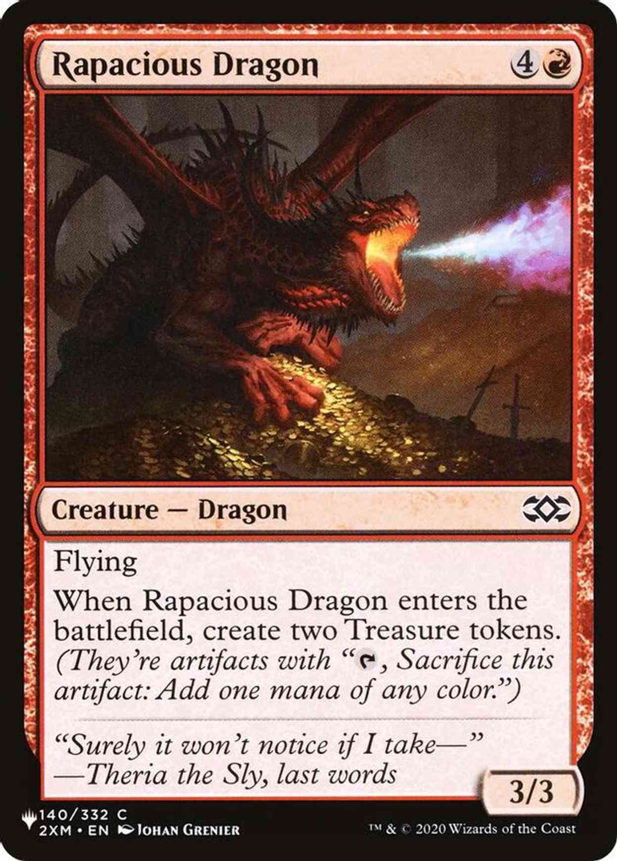 Rapacious Dragon magic card front