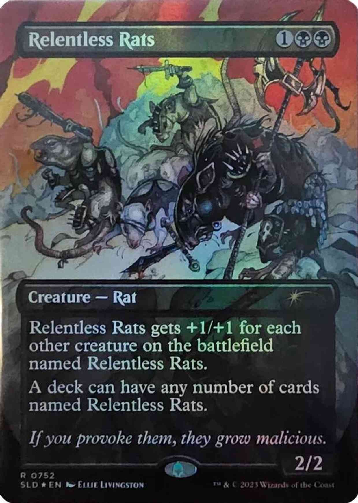 Relentless Rats (752) magic card front