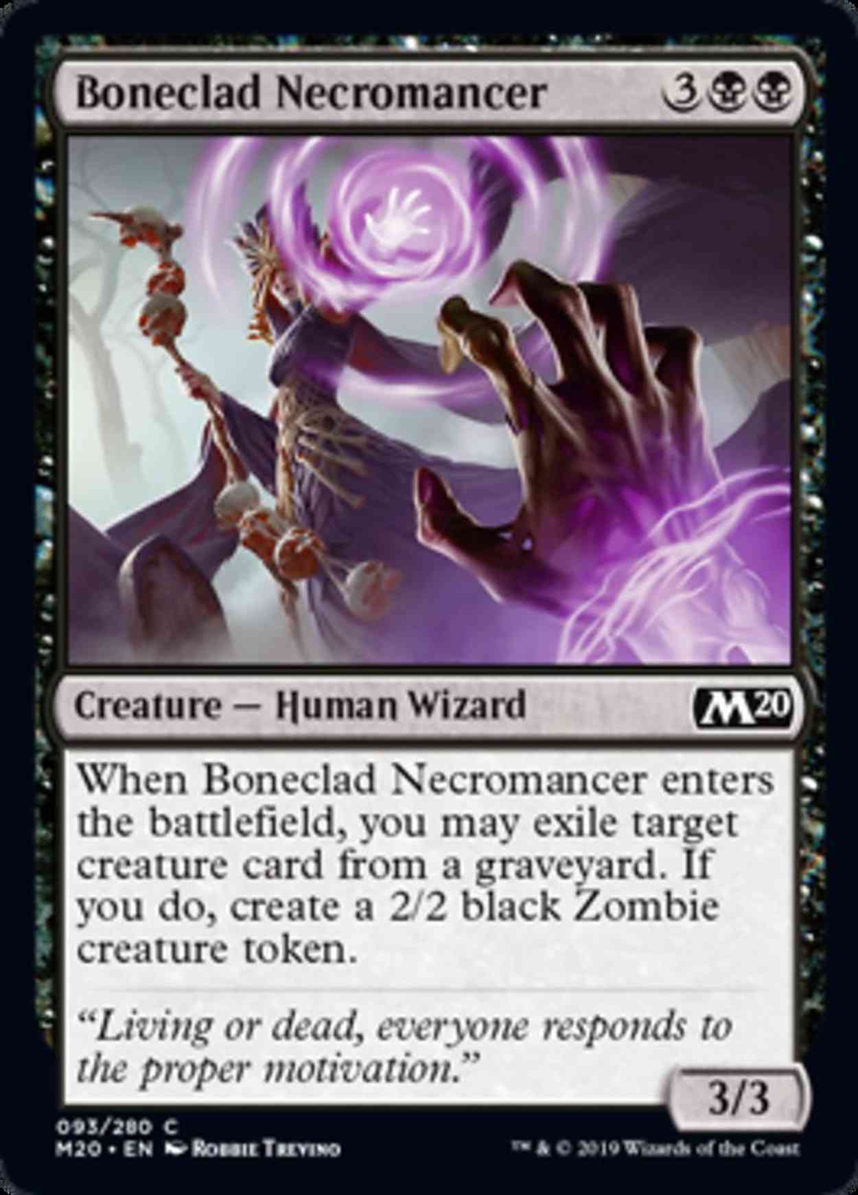Boneclad Necromancer magic card front