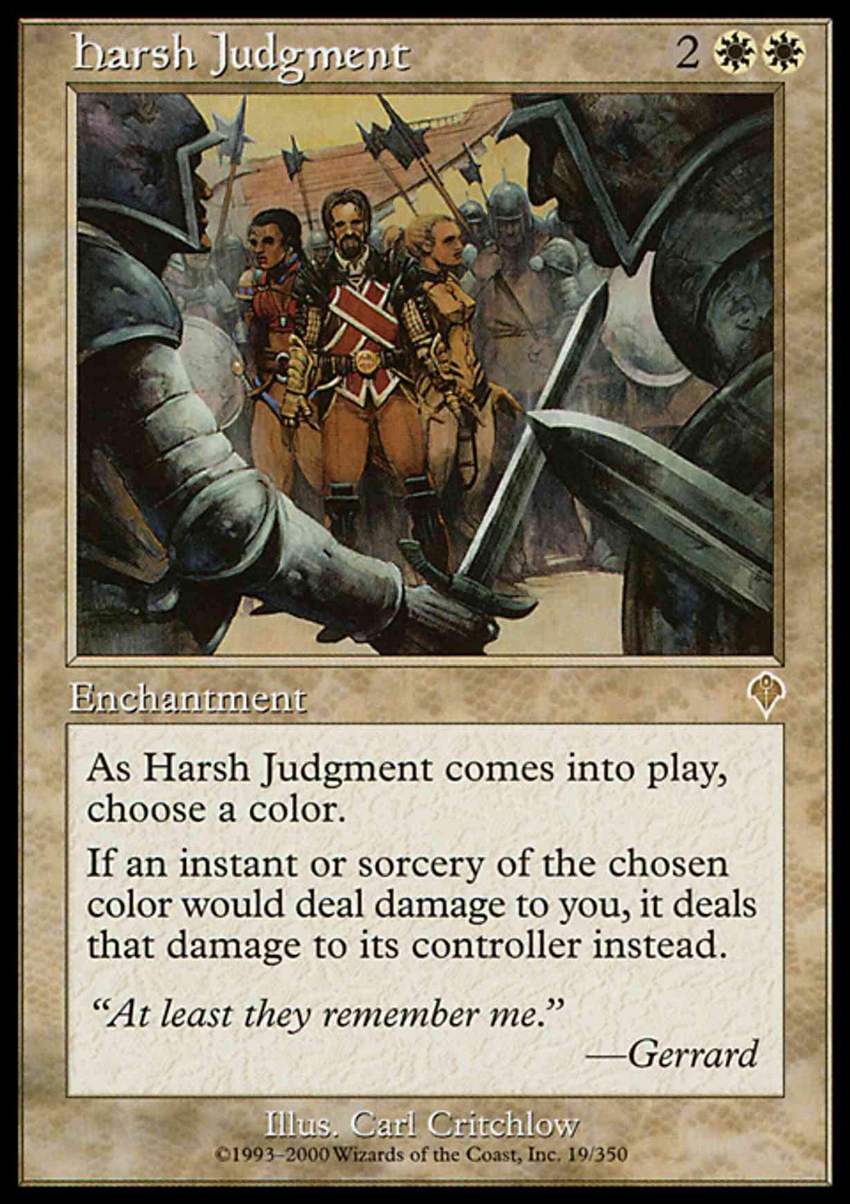 Harsh Judgment magic card front