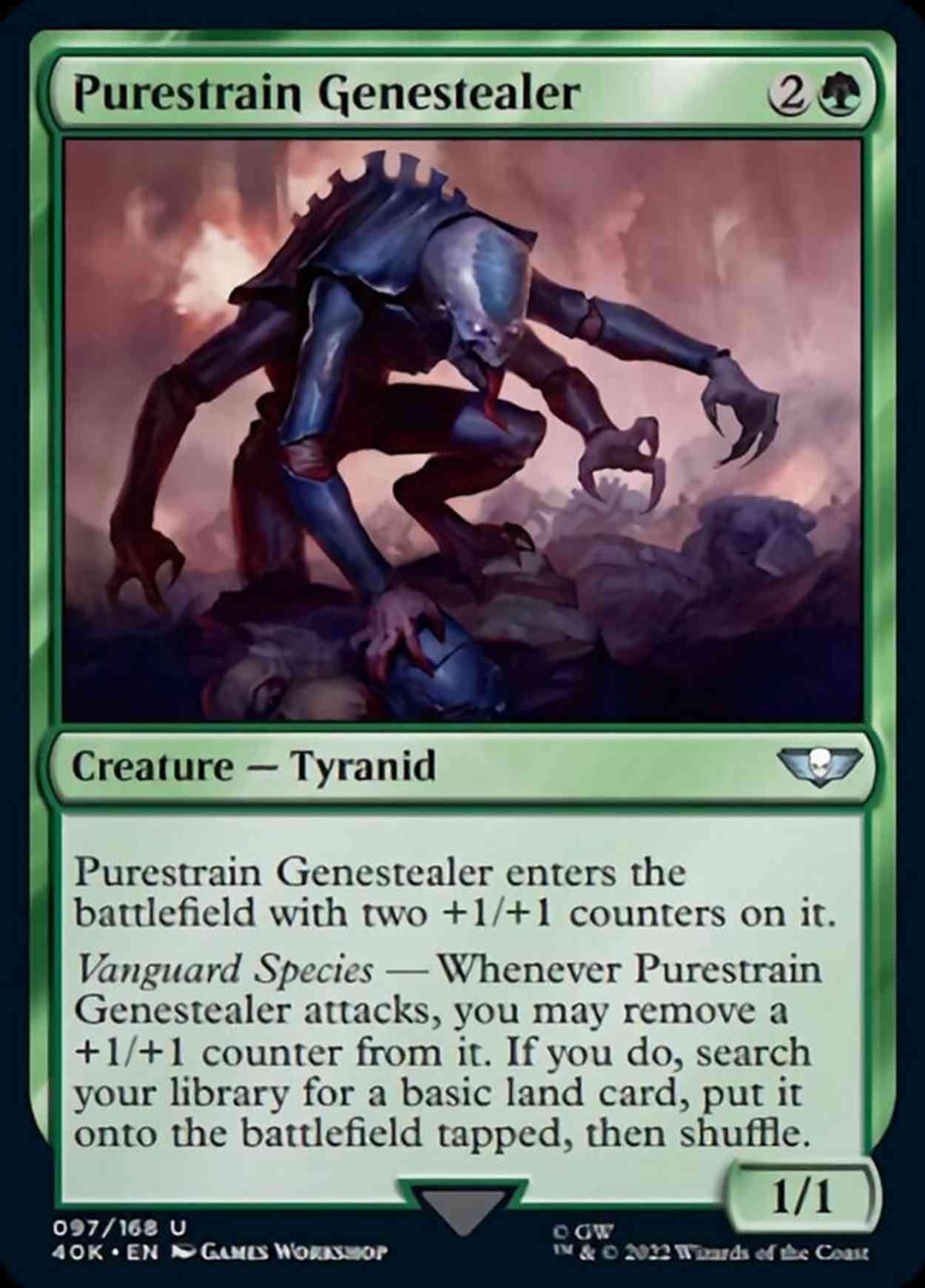 Purestrain Genestealer magic card front