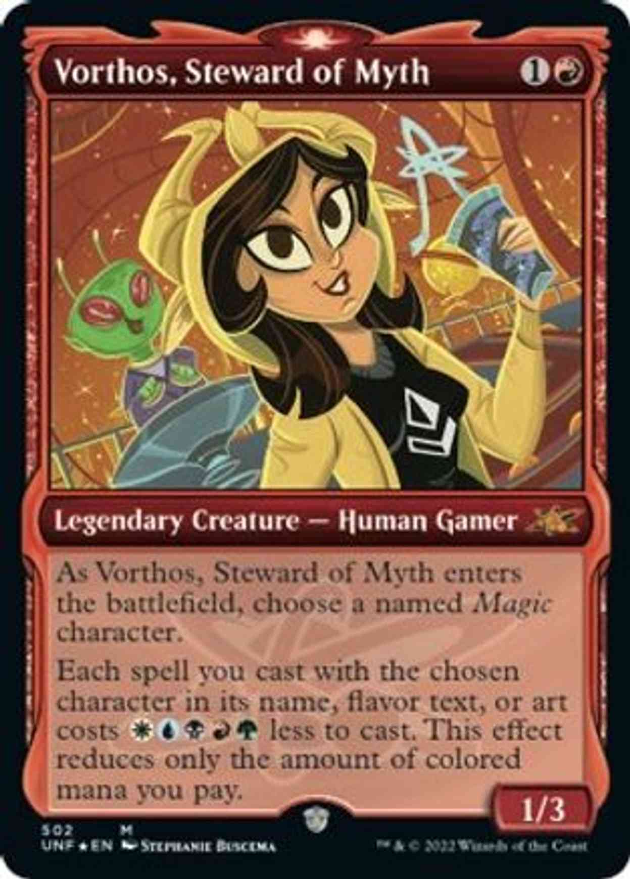 Vorthos, Steward of Myth (Showcase) (Galaxy Foil) magic card front