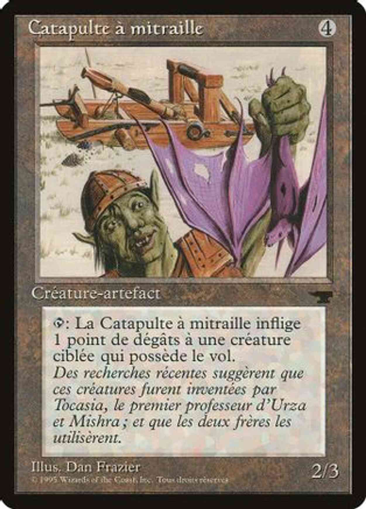 Grapeshot Catapult (French) - "Catapulte a mitraille" magic card front