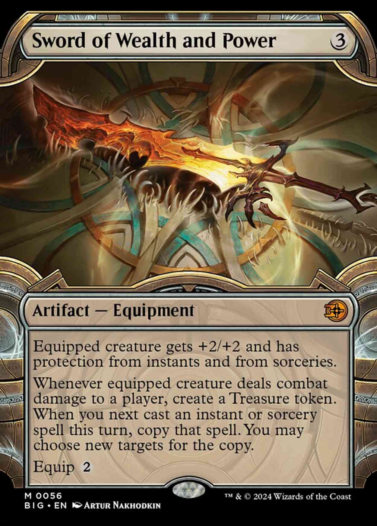 Sword of Wealth and Power (Showcase) magic card front