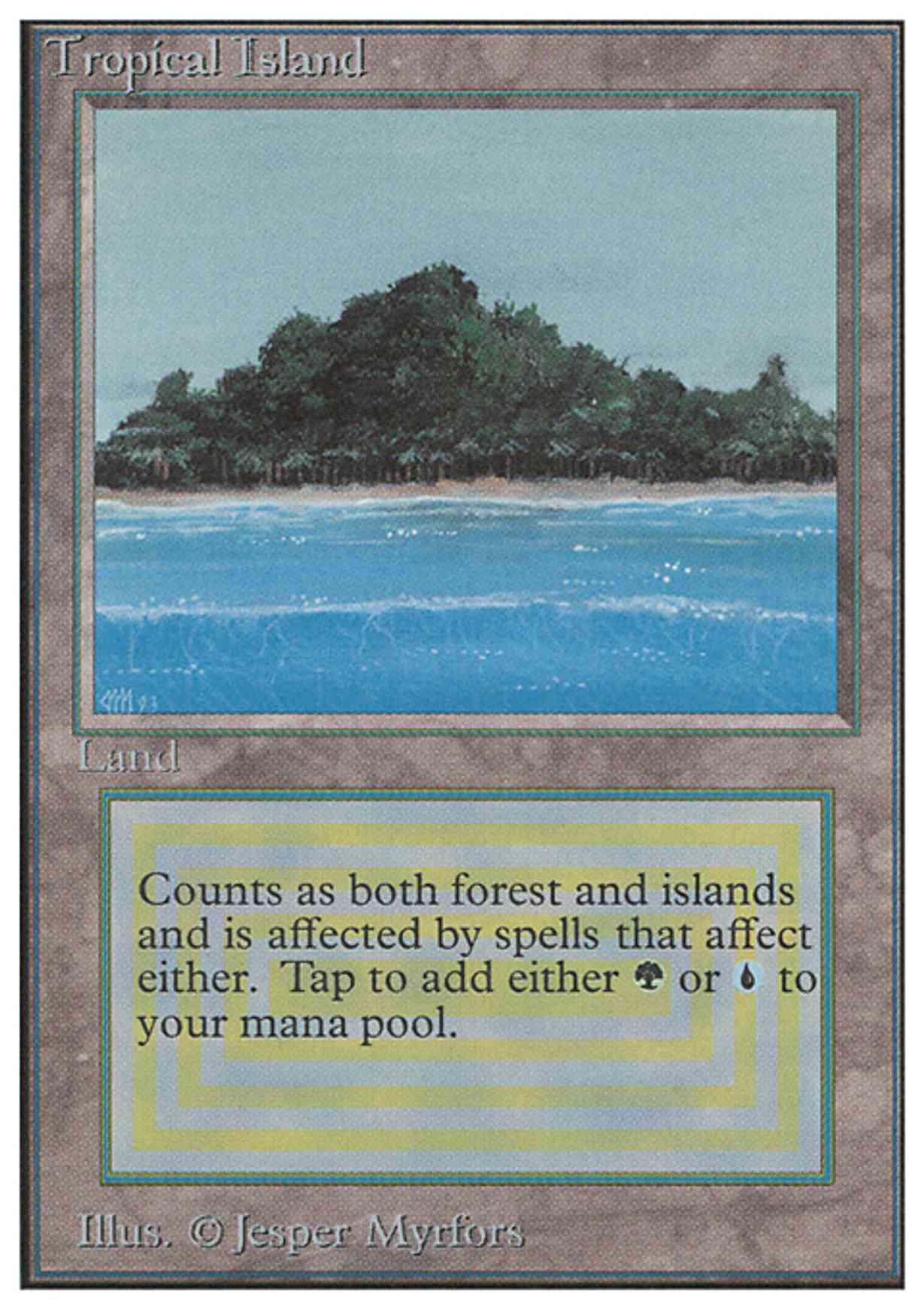 Tropical Island magic card front