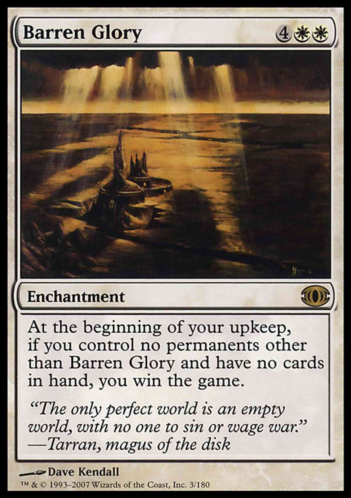 Barren Glory magic card front
