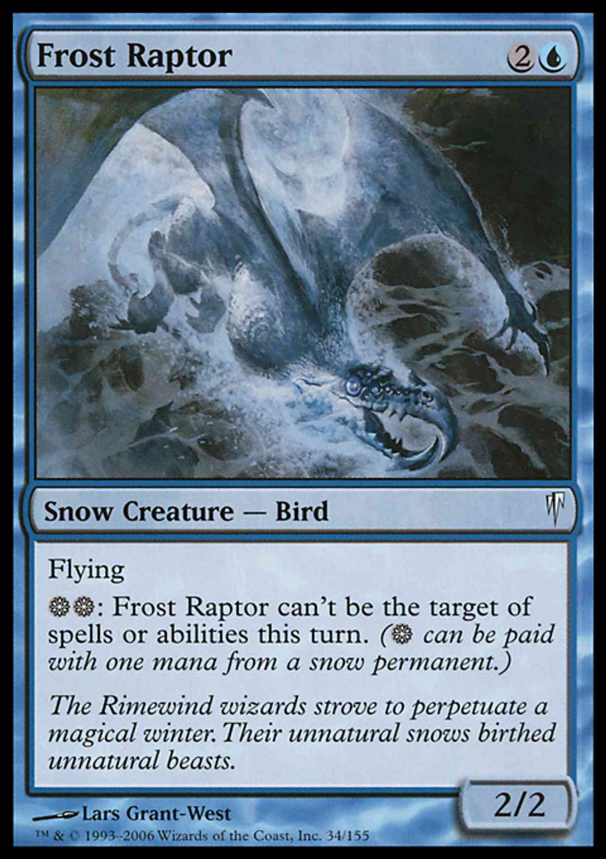 Frost Raptor magic card front