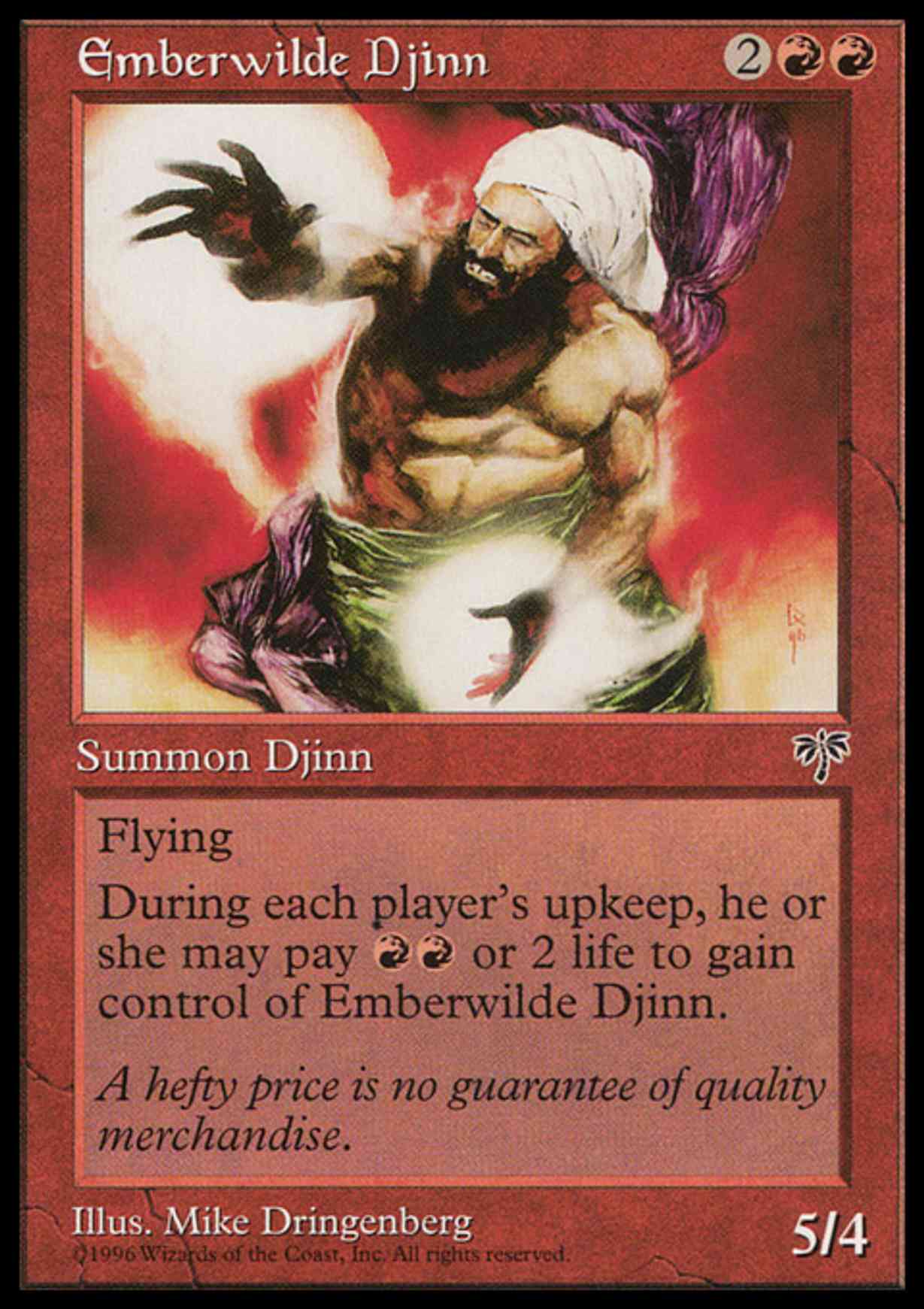 Emberwilde Djinn magic card front