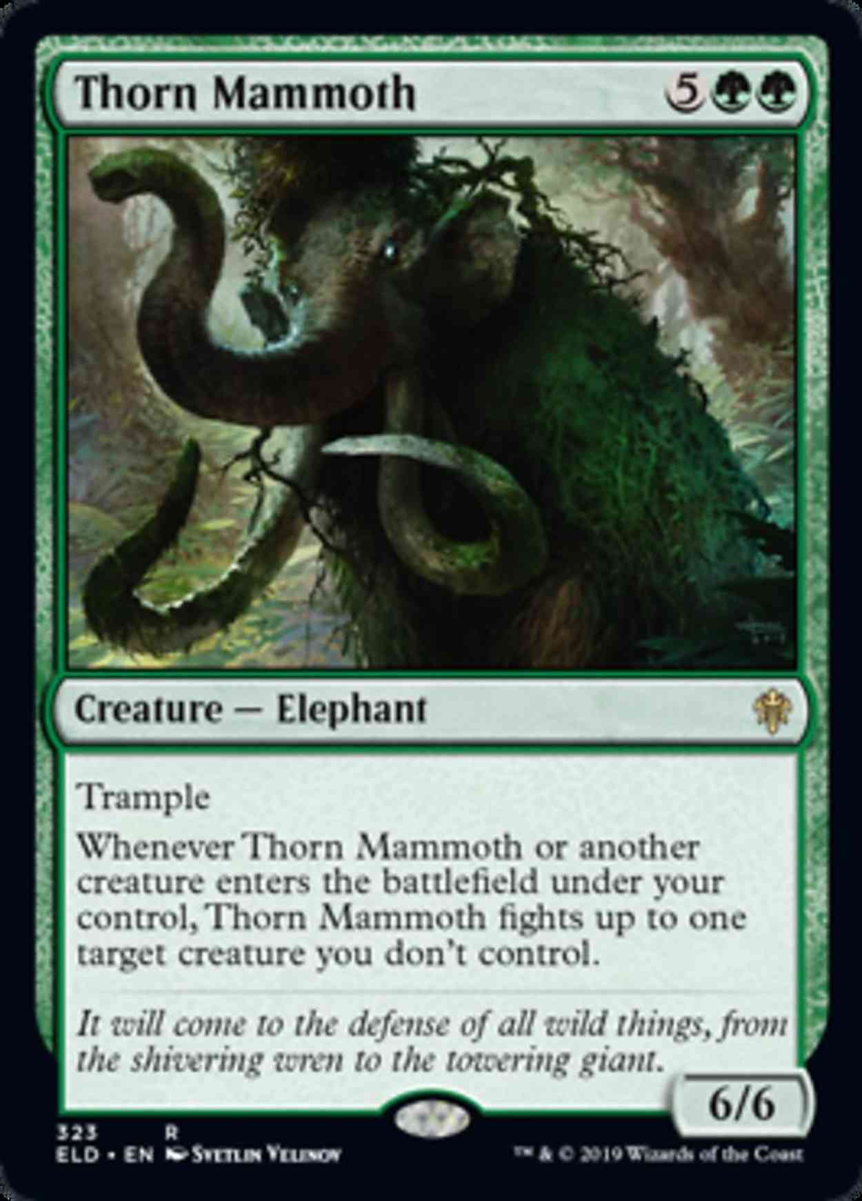 Thorn Mammoth magic card front