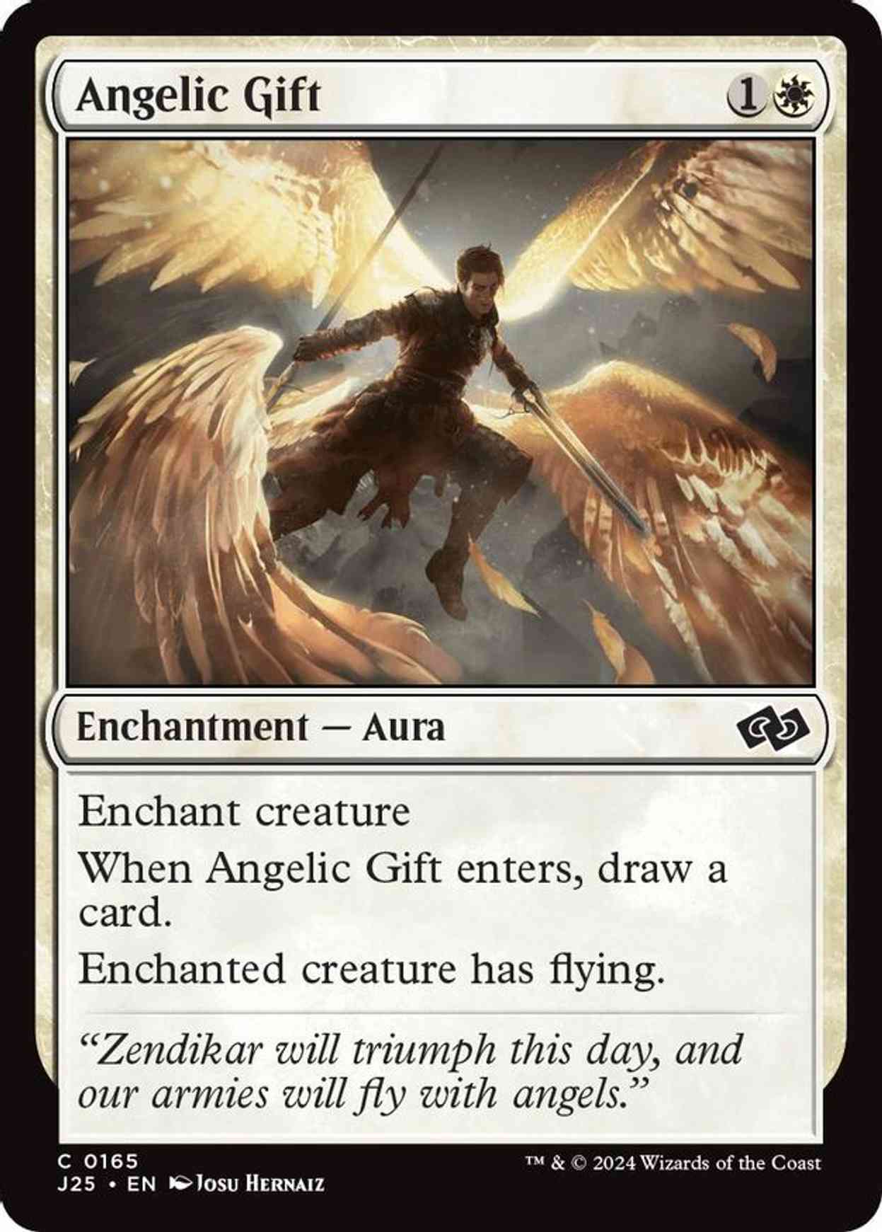 Angelic Gift magic card front