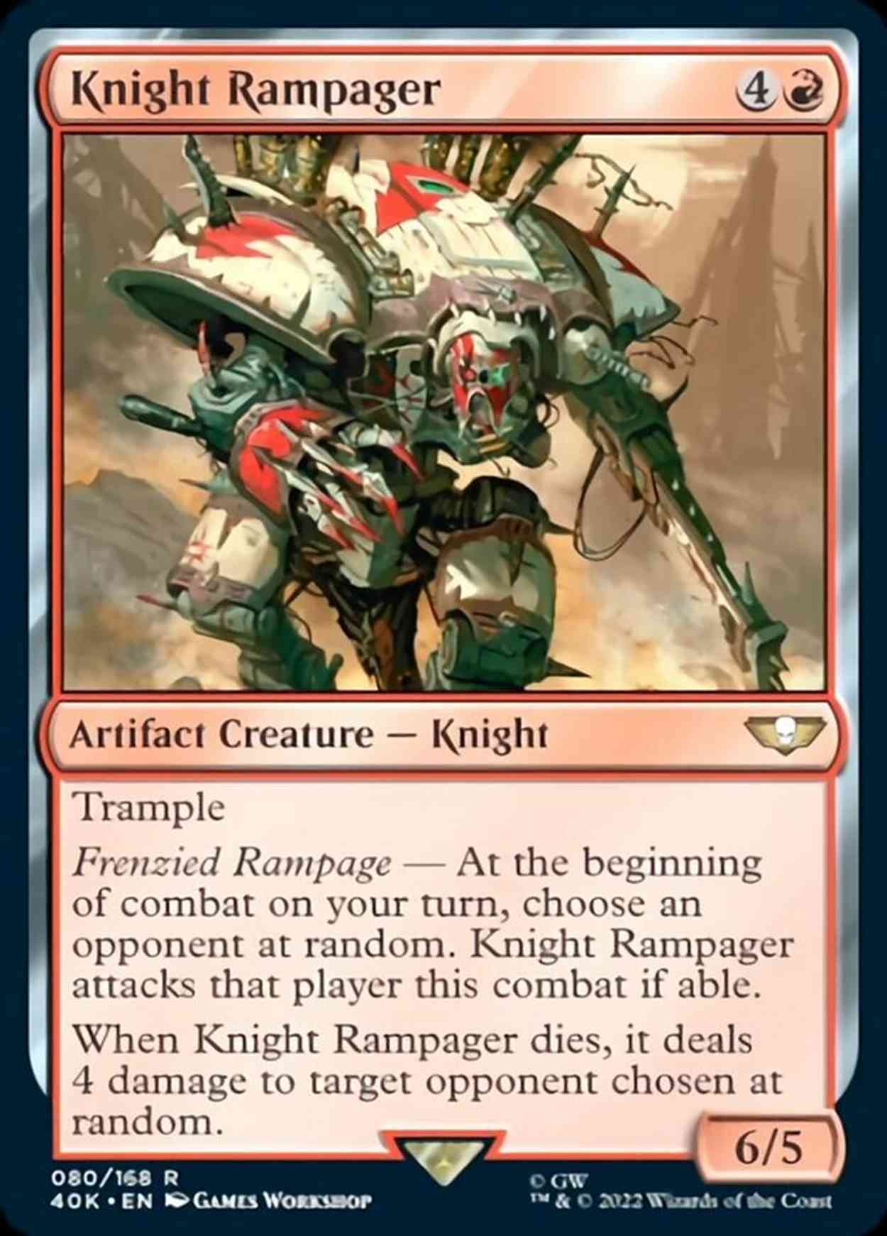 Knight Rampager magic card front