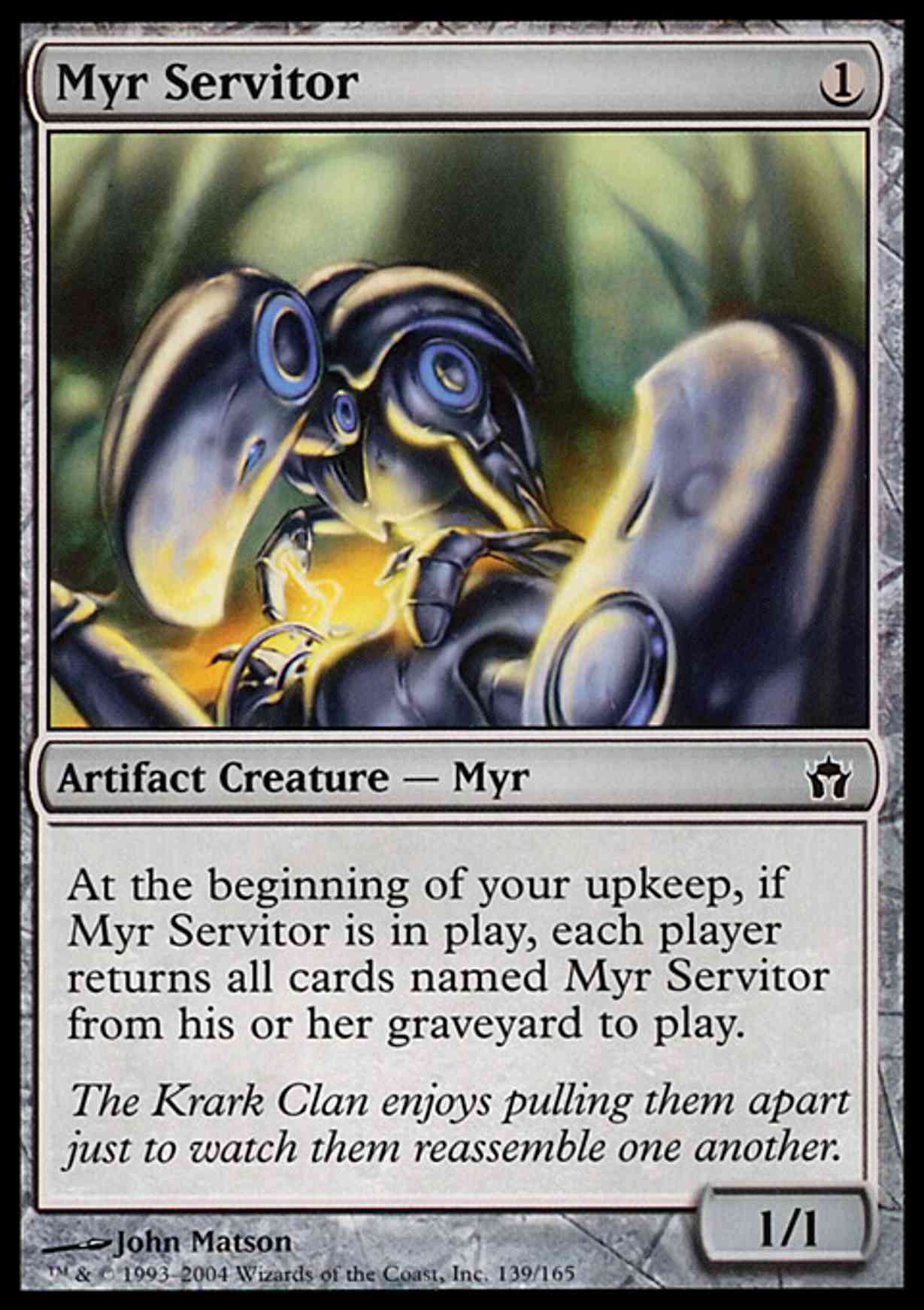 Myr Servitor magic card front