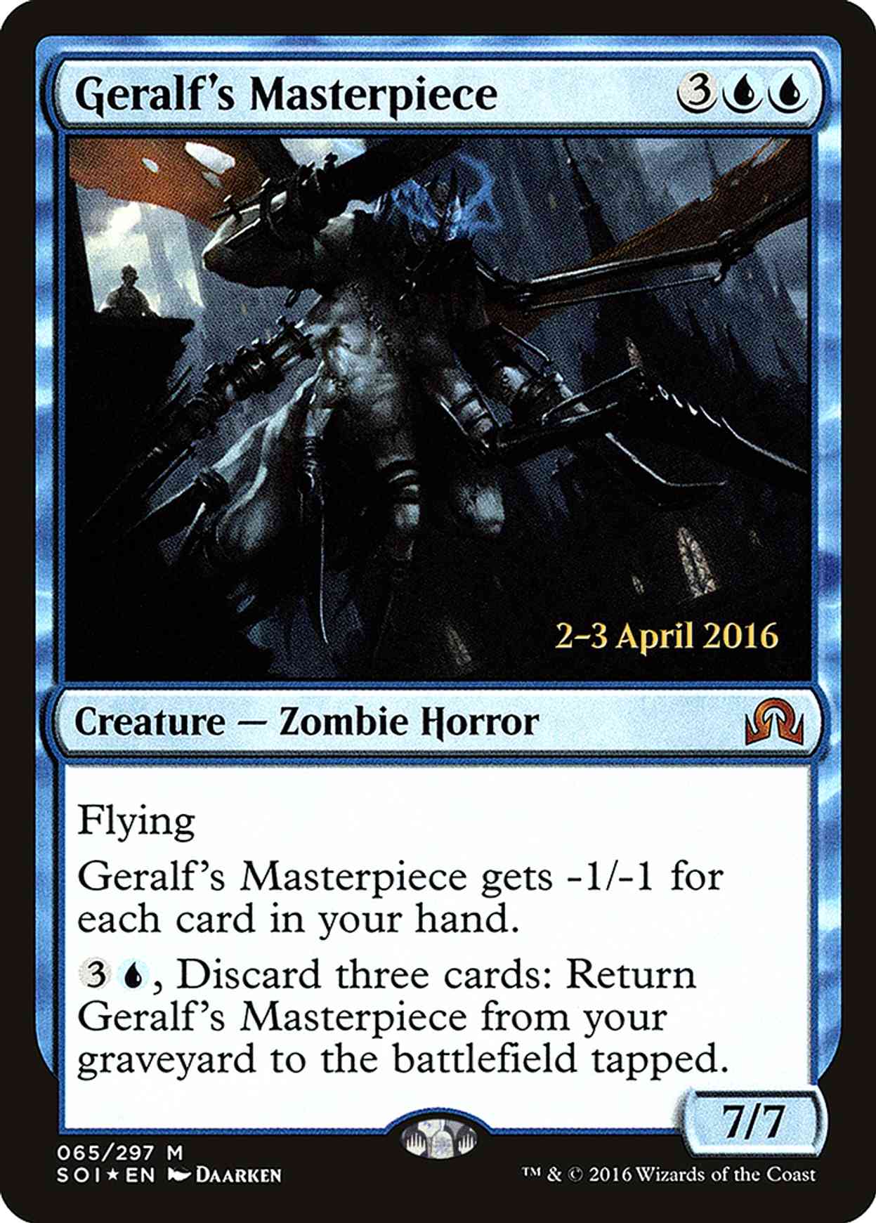 Geralf's Masterpiece magic card front