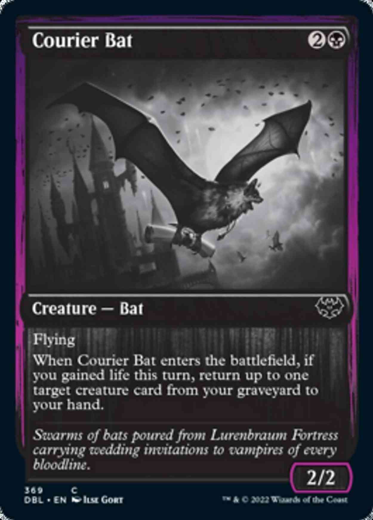 Courier Bat magic card front