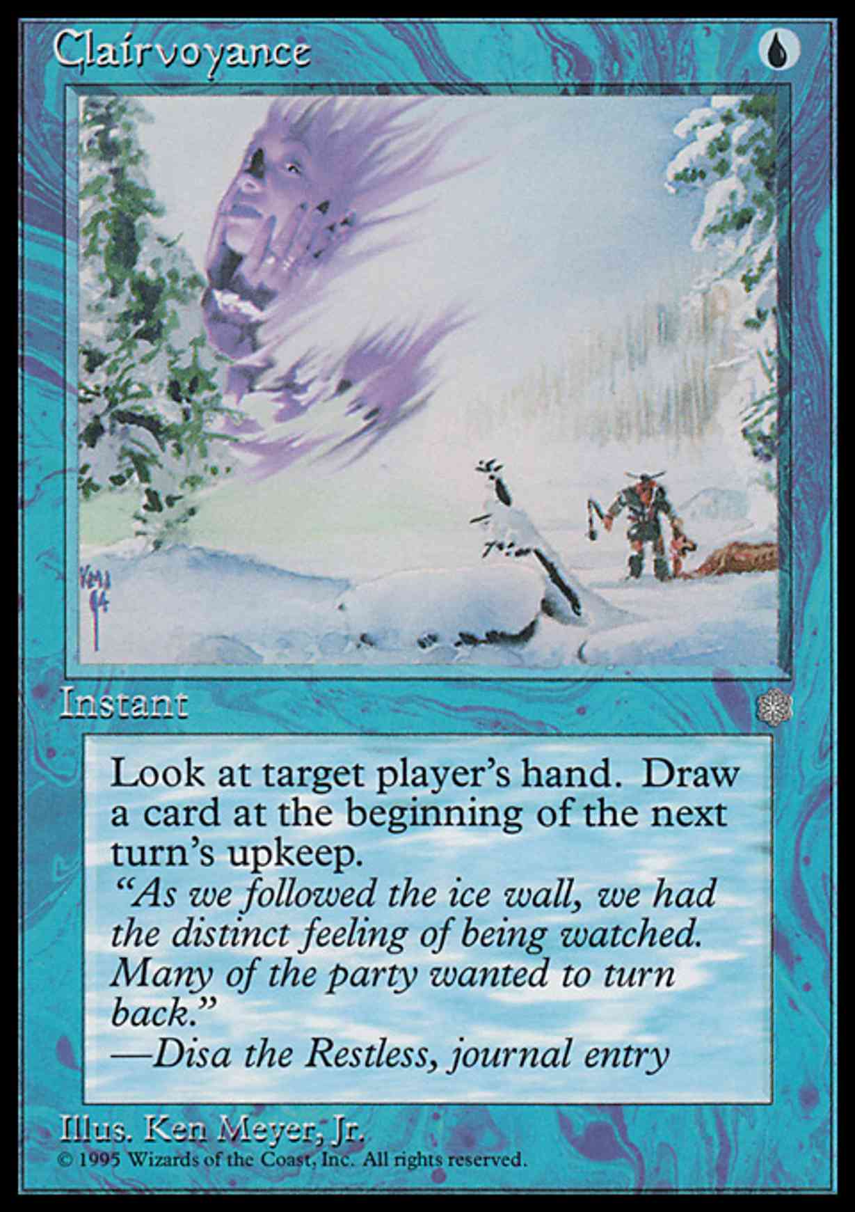 Clairvoyance magic card front