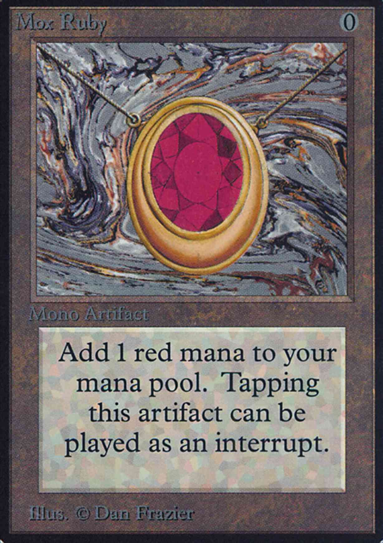 Mox Ruby magic card front