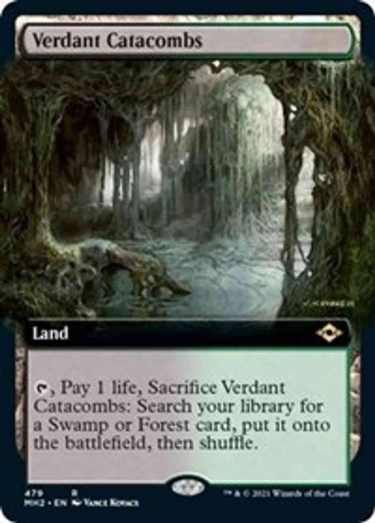Verdant Catacombs (Extended Art) magic card front