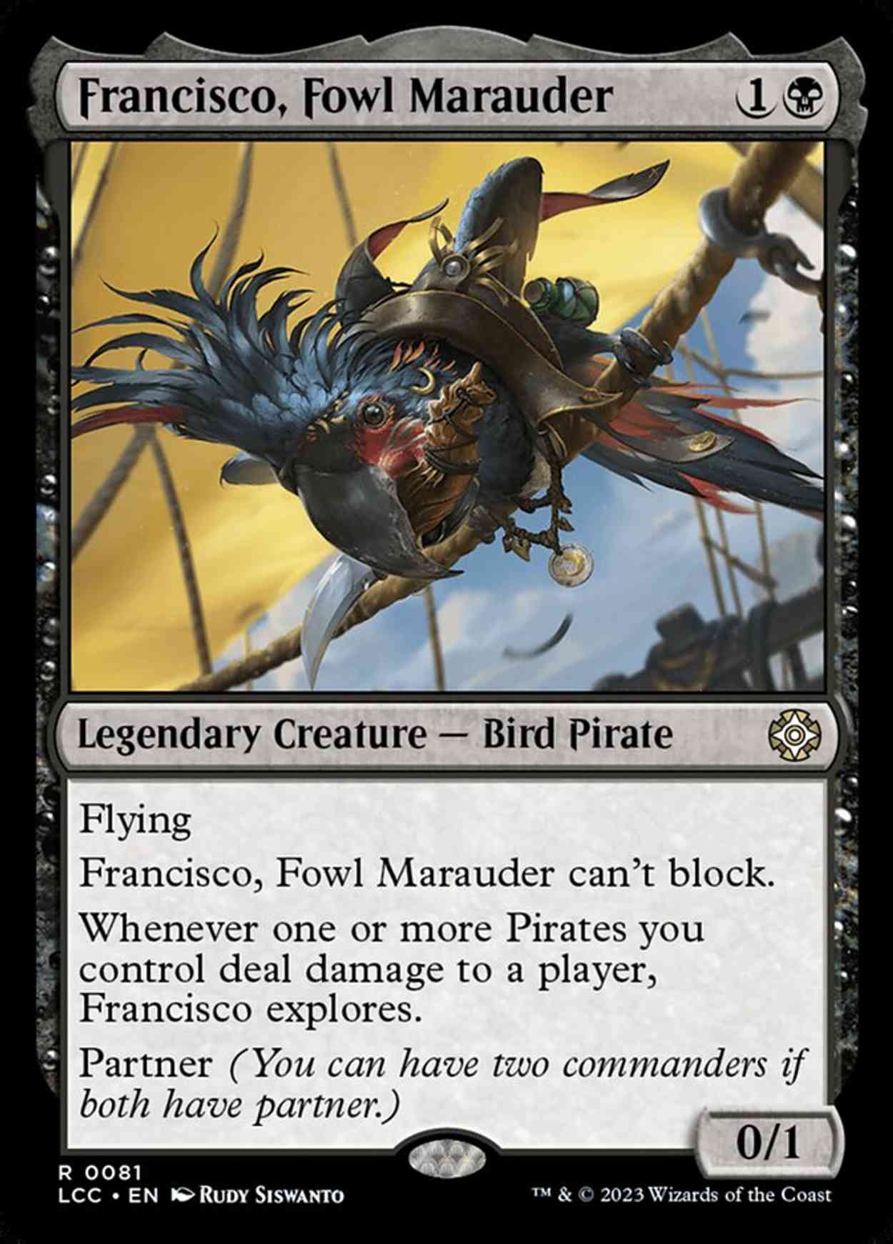 Francisco, Fowl Marauder magic card front