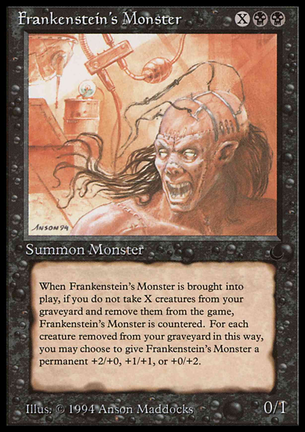 Frankenstein's Monster magic card front