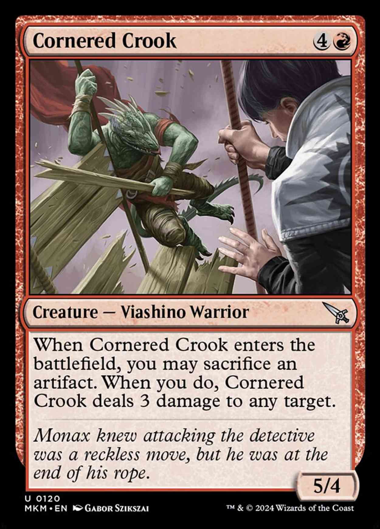 Cornered Crook magic card front