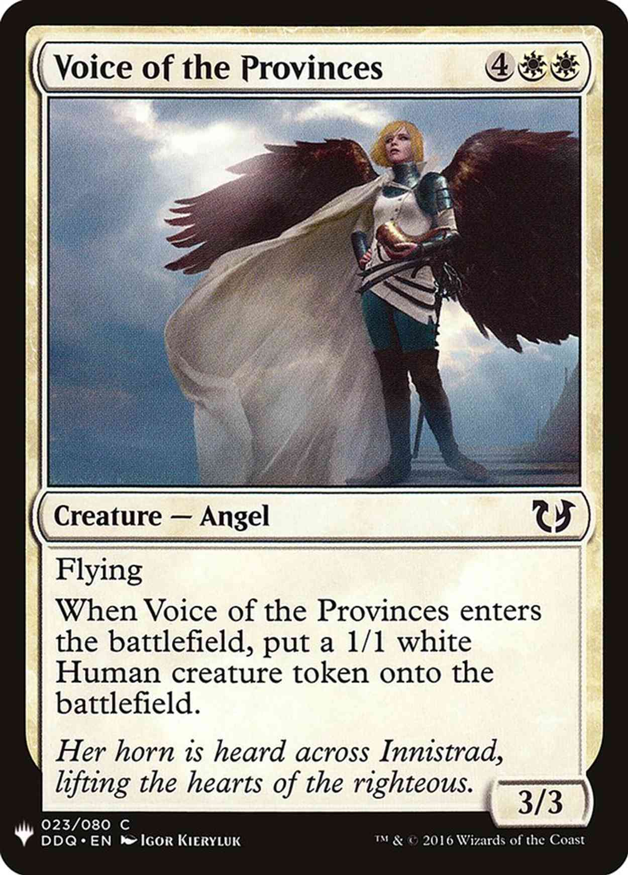 Voice of the Provinces magic card front