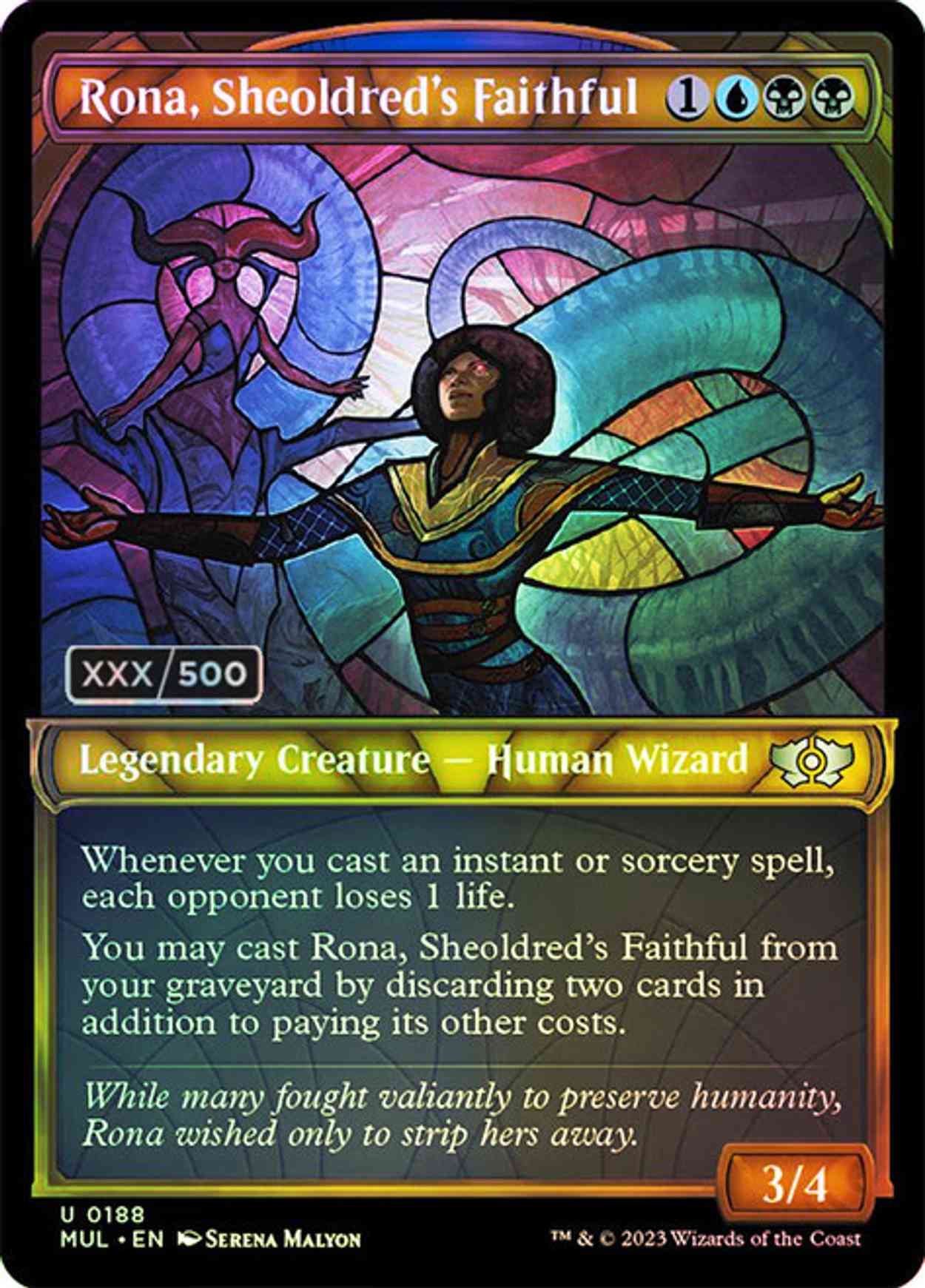 Rona, Sheoldred's Faithful (Serialized) magic card front