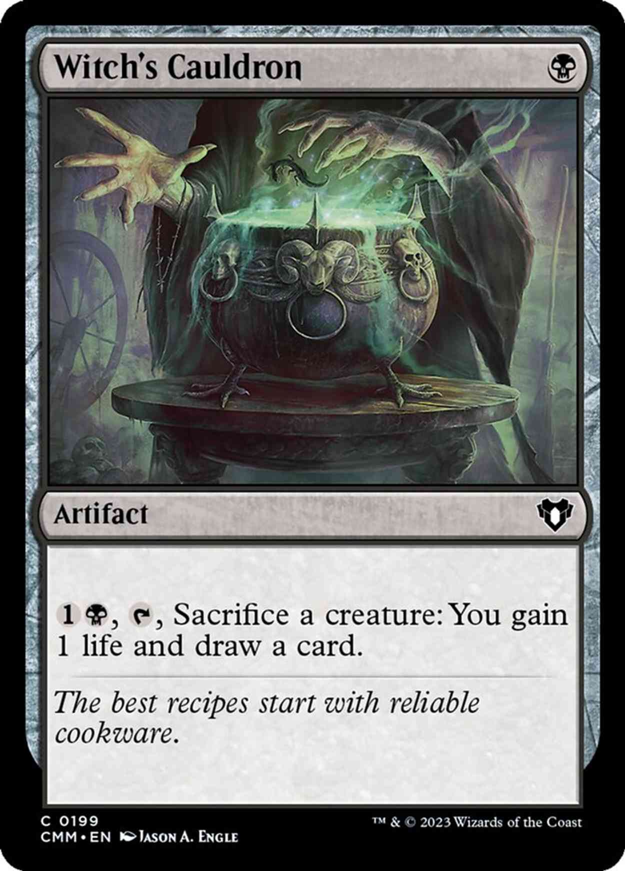 Witch's Cauldron magic card front