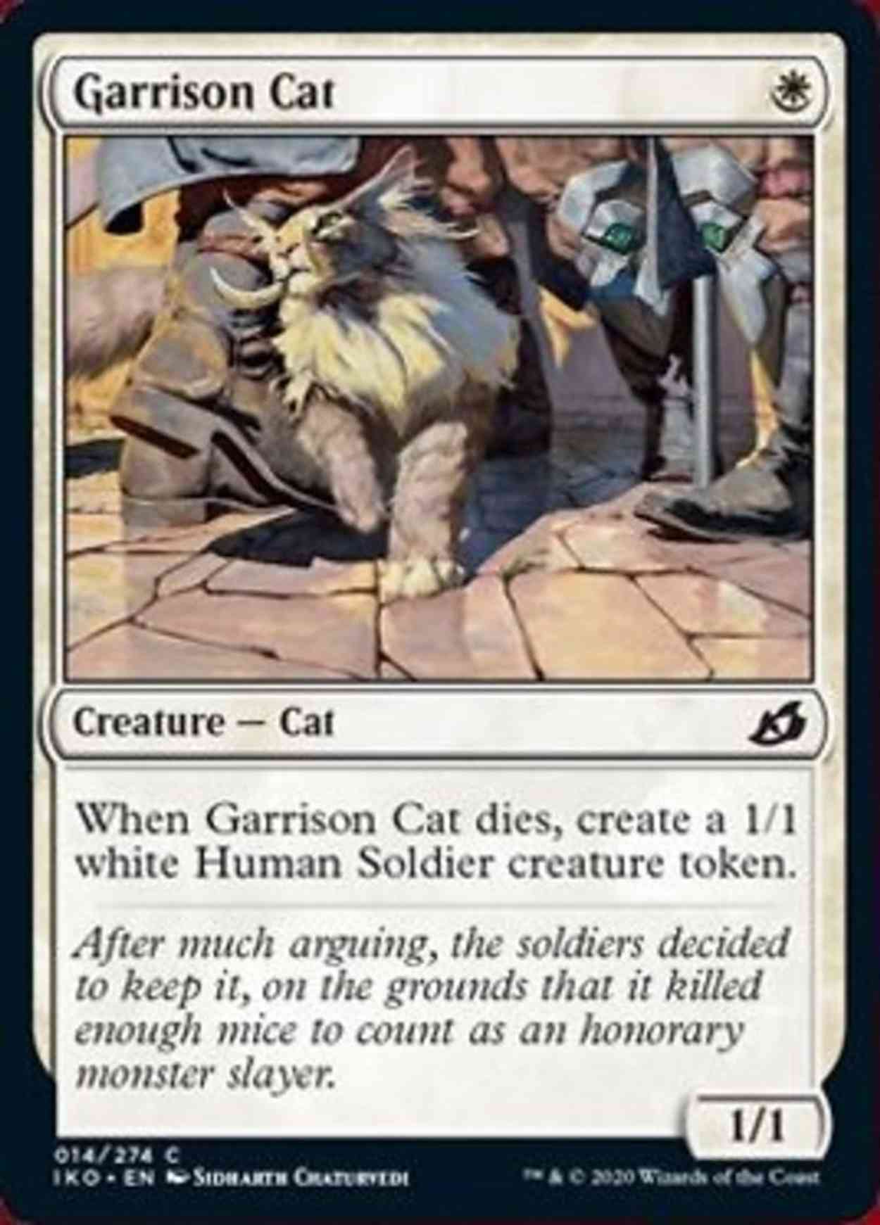 Garrison Cat magic card front