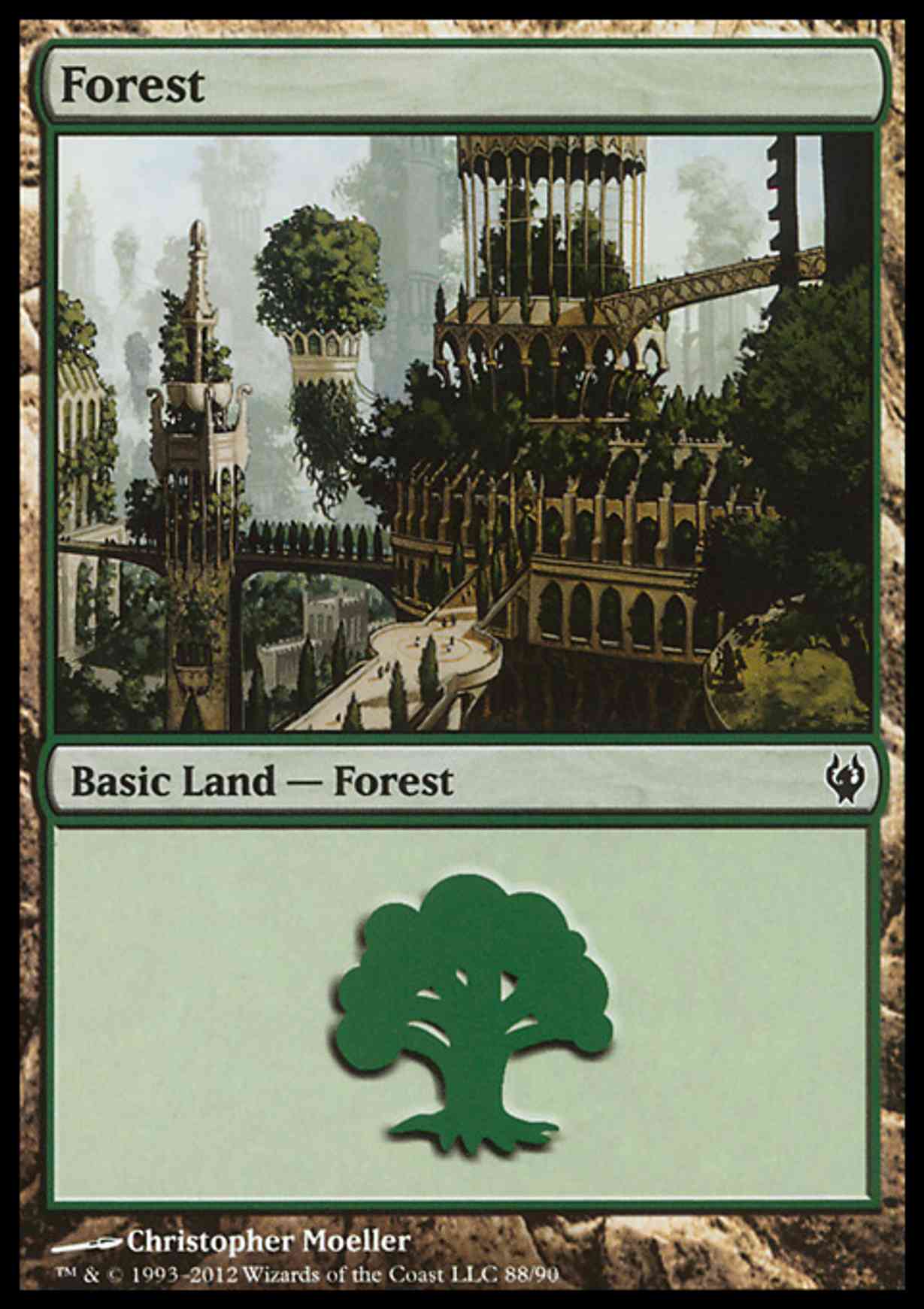 Forest (88)  magic card front