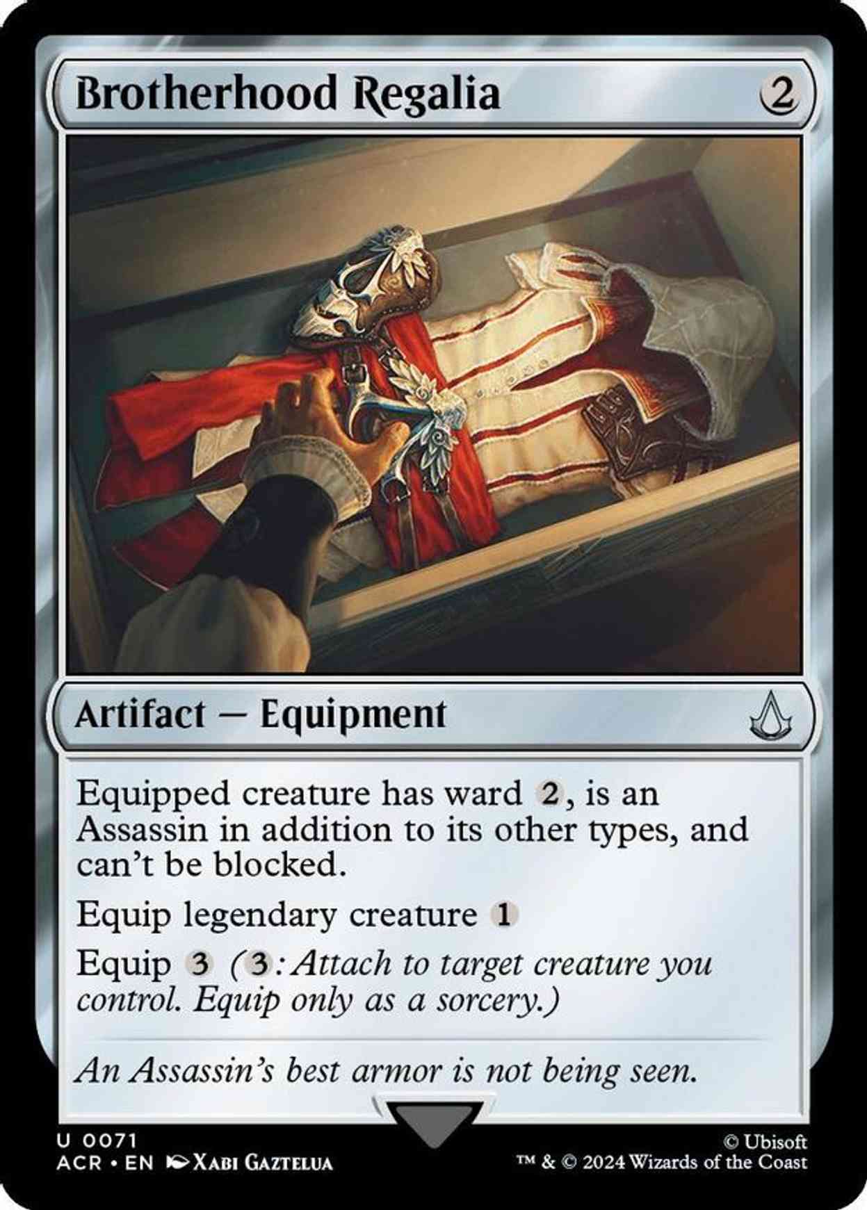 Brotherhood Regalia magic card front