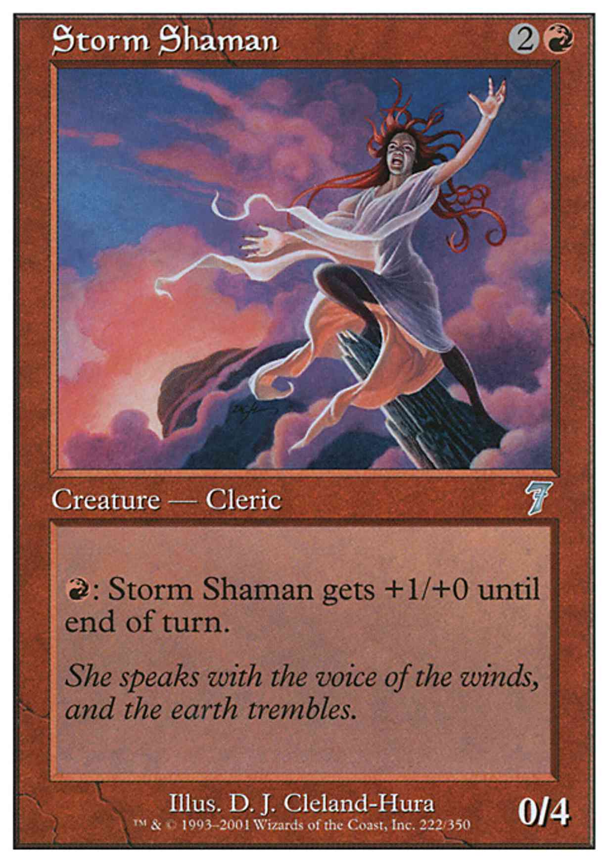 Storm Shaman magic card front