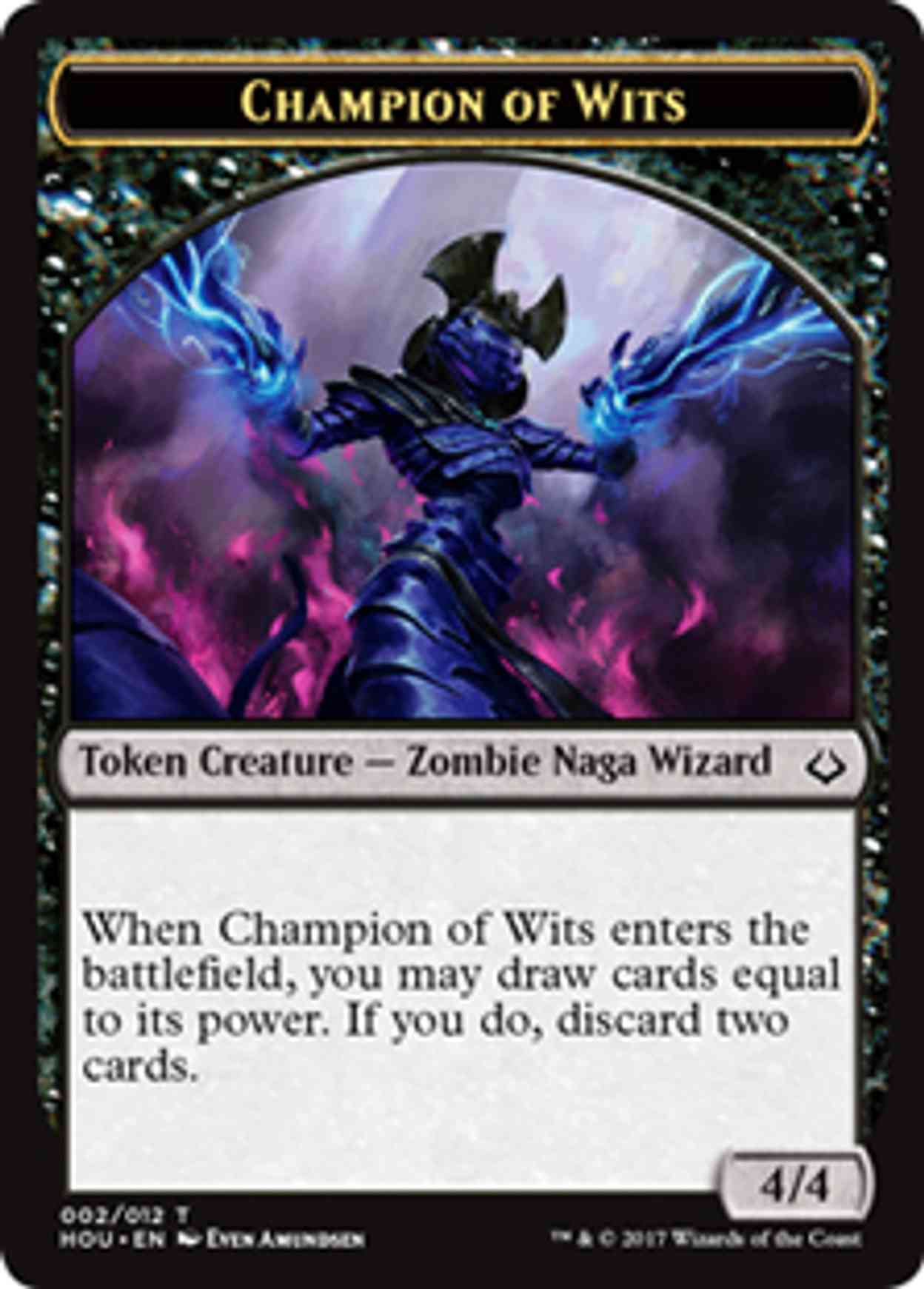 Champion of Wits Token magic card front