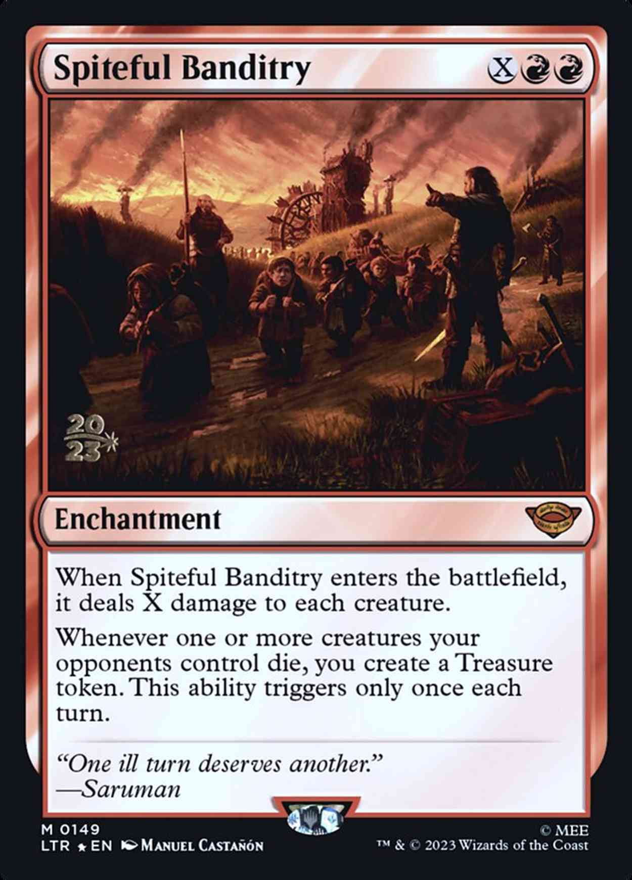 Spiteful Banditry magic card front