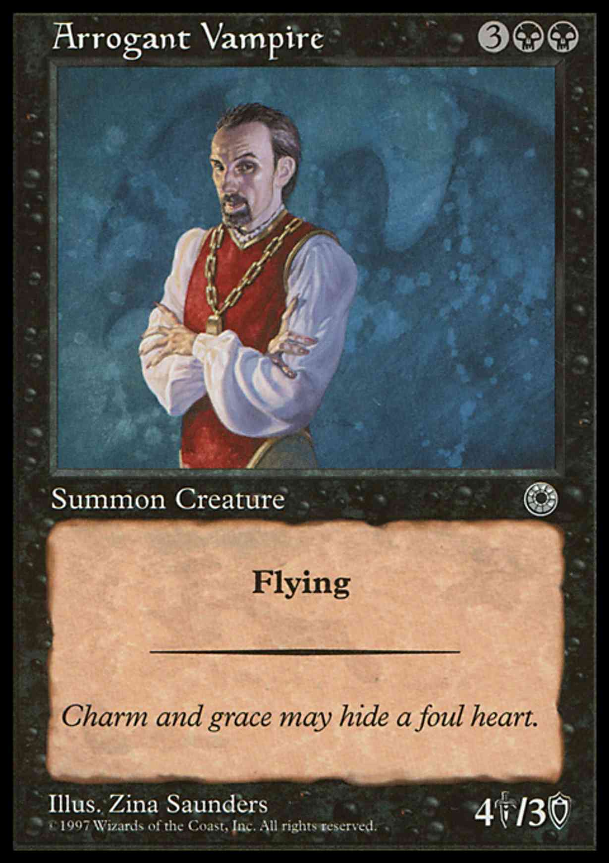 Arrogant Vampire magic card front
