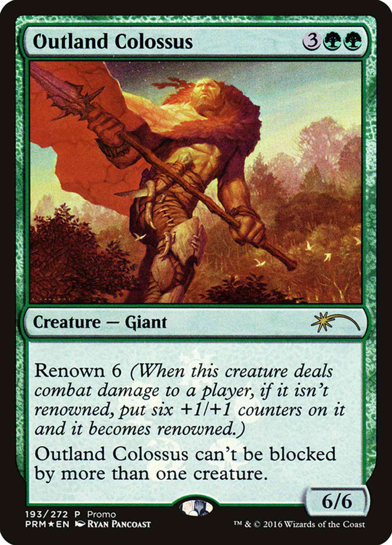 Outland Colossus magic card front